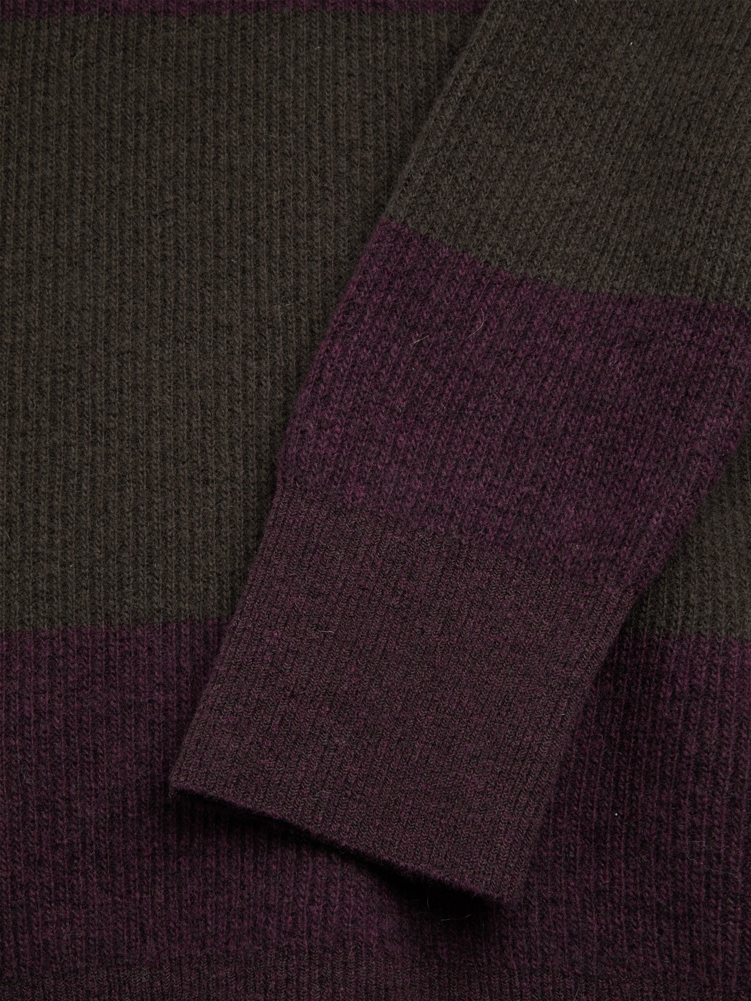 Wren Knitted Polo Shirt Paxton Brown/Purple