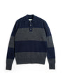 Wren Knitted Polo Shirt Paxton Navy/Charcoal