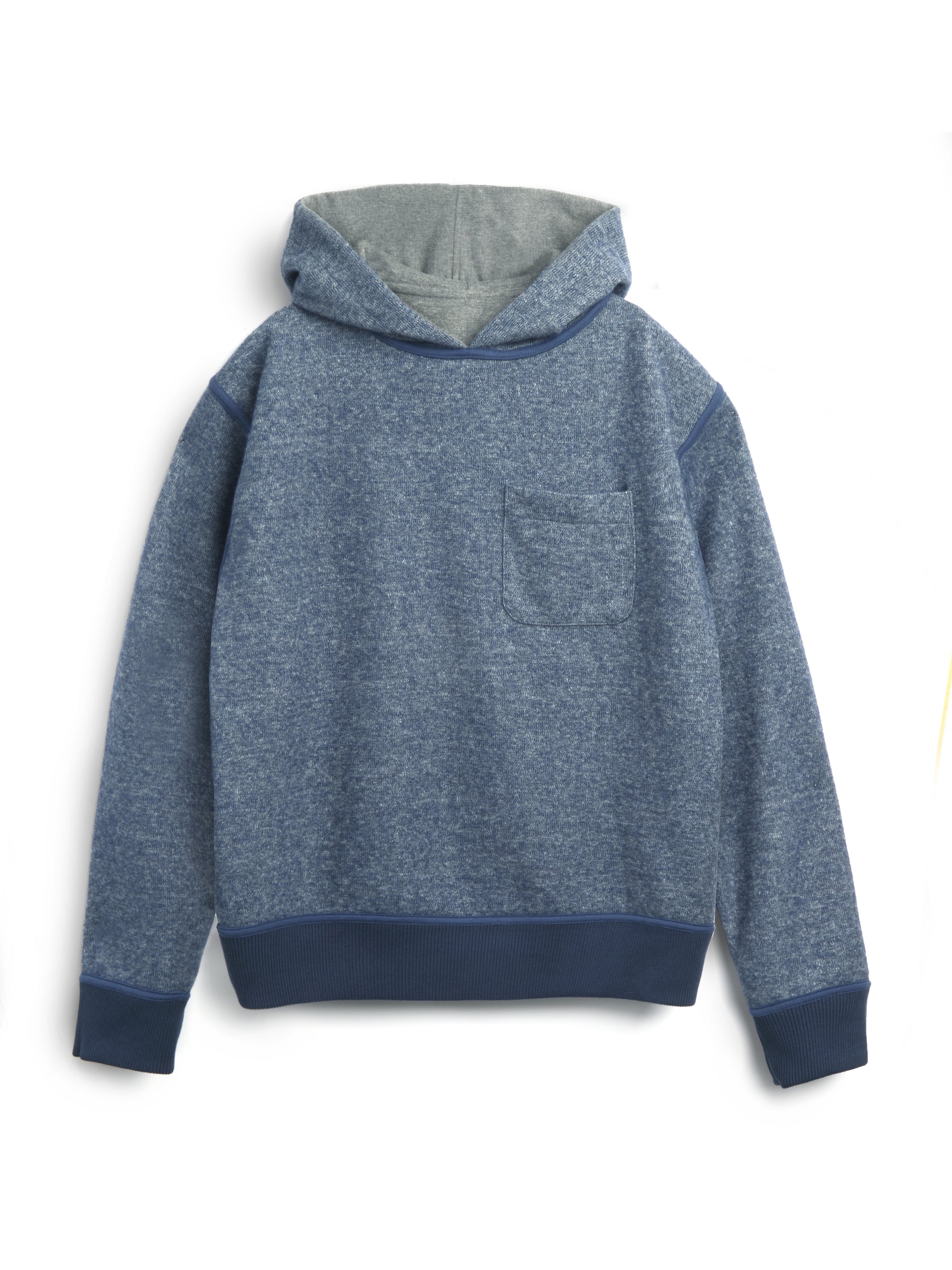 Reversible Hoodie Edgware Charcoal/Navy