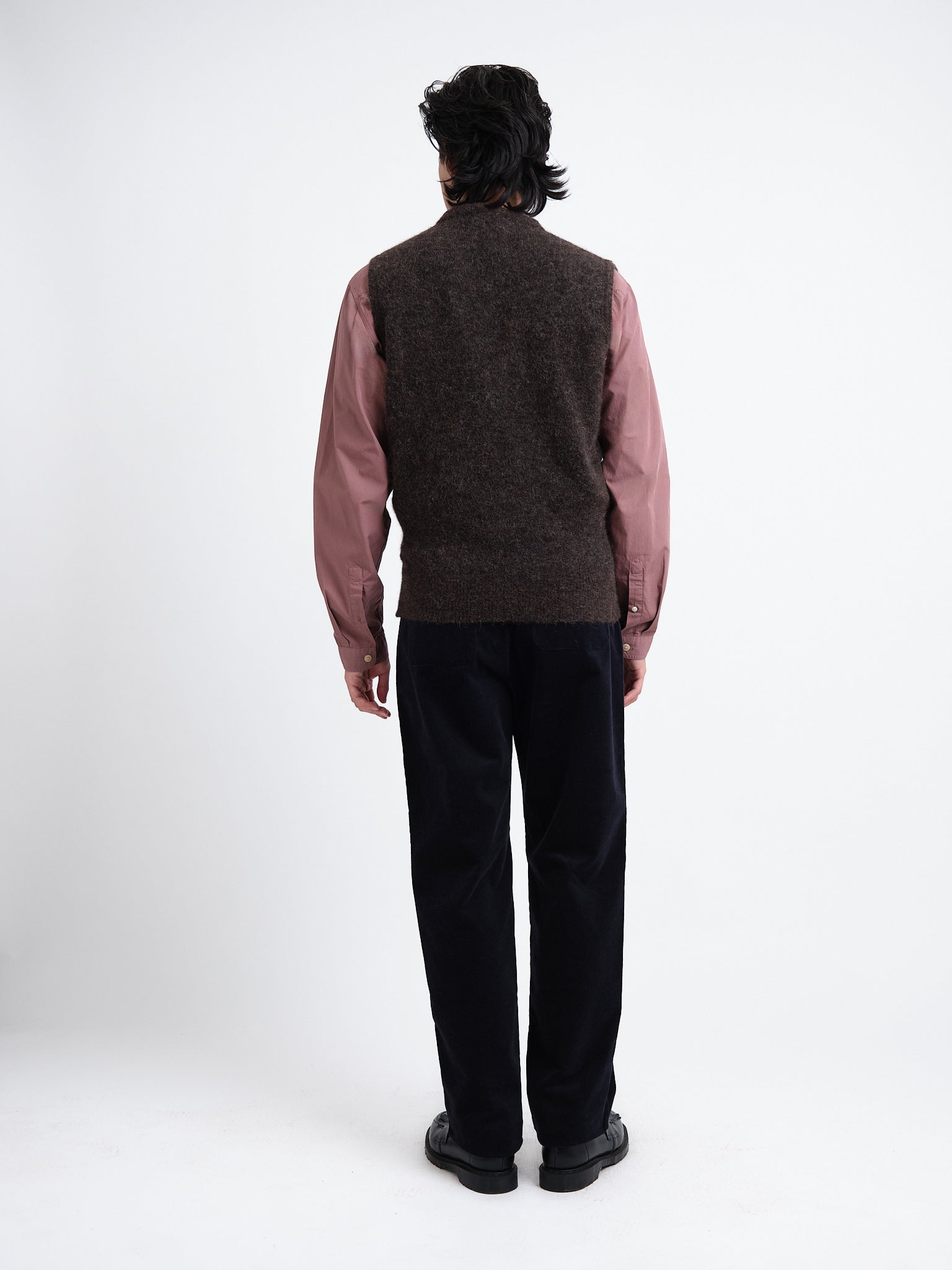 Graves V Neck Vest Brady Brown