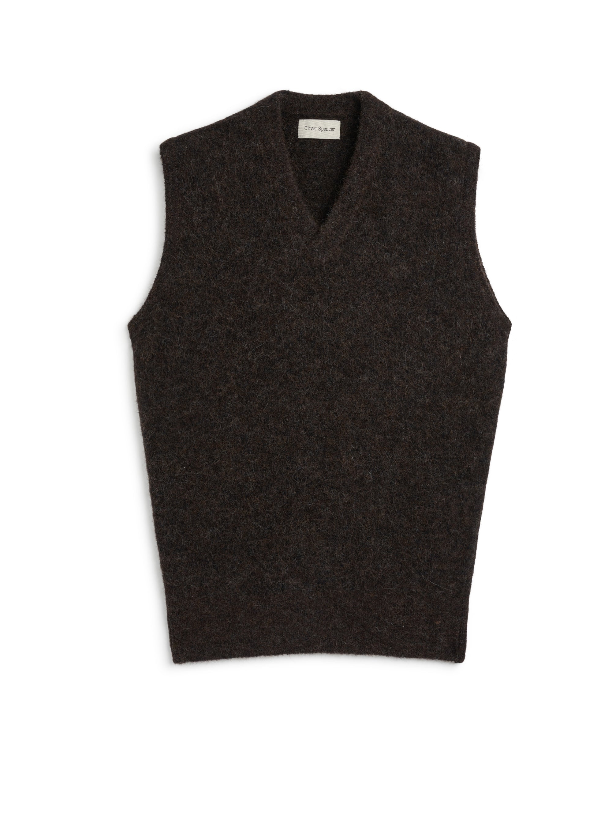 Graves V Neck Vest Brady Brown