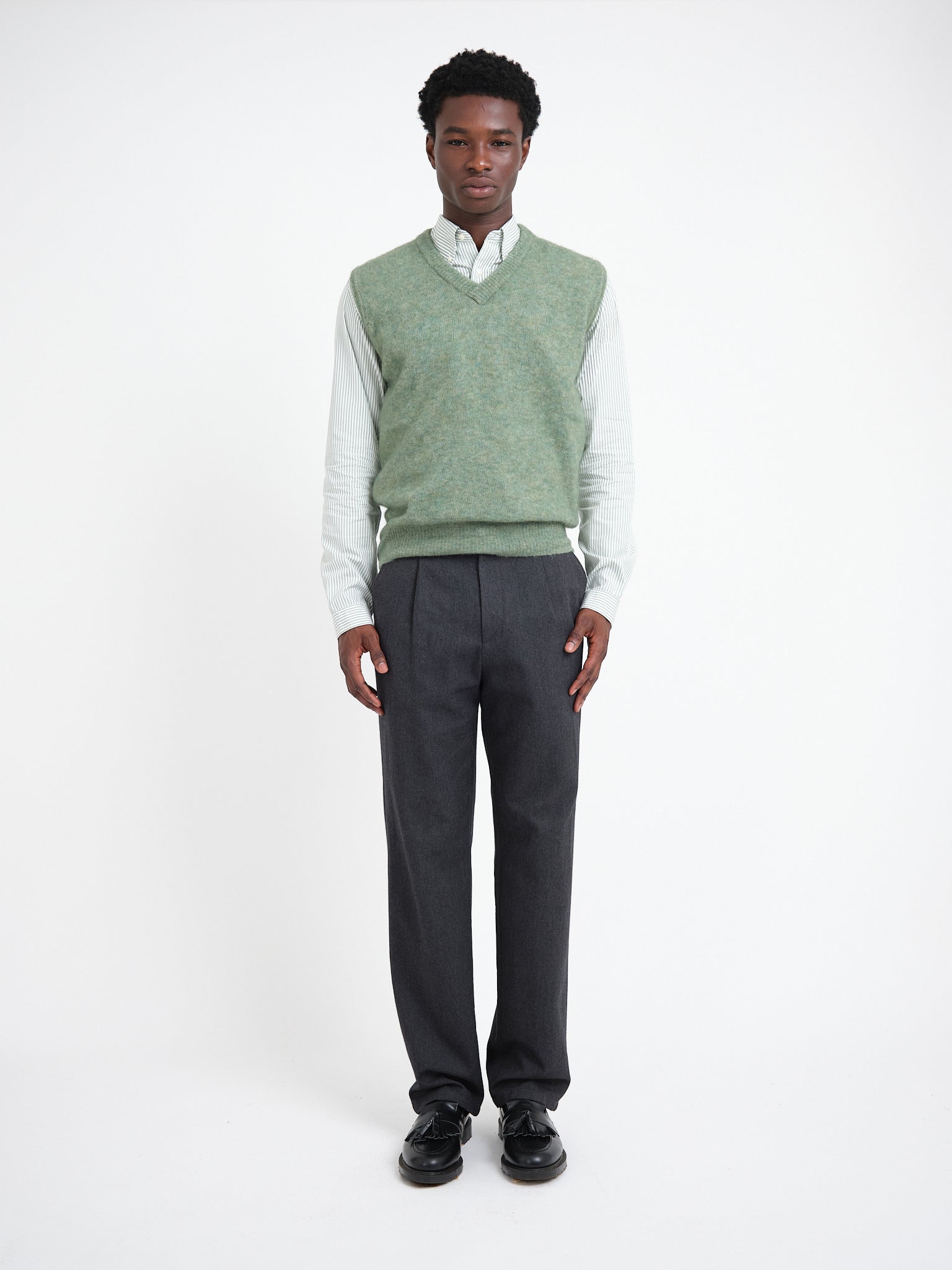 Graves V Neck Vest Brady Green
