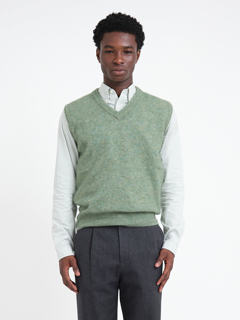 Graves V Neck Vest Brady Green