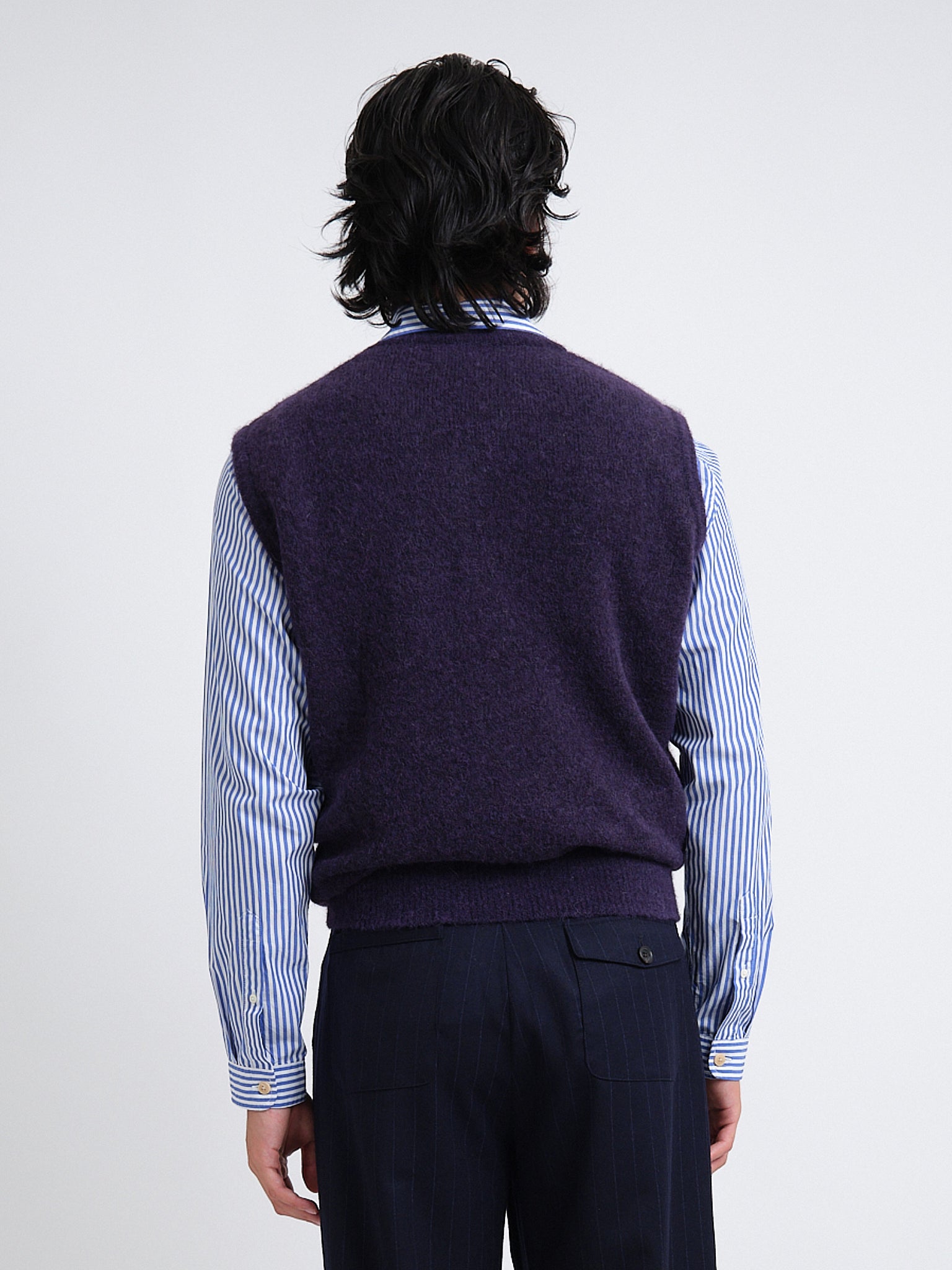 Graves V Neck Vest Brady Purple