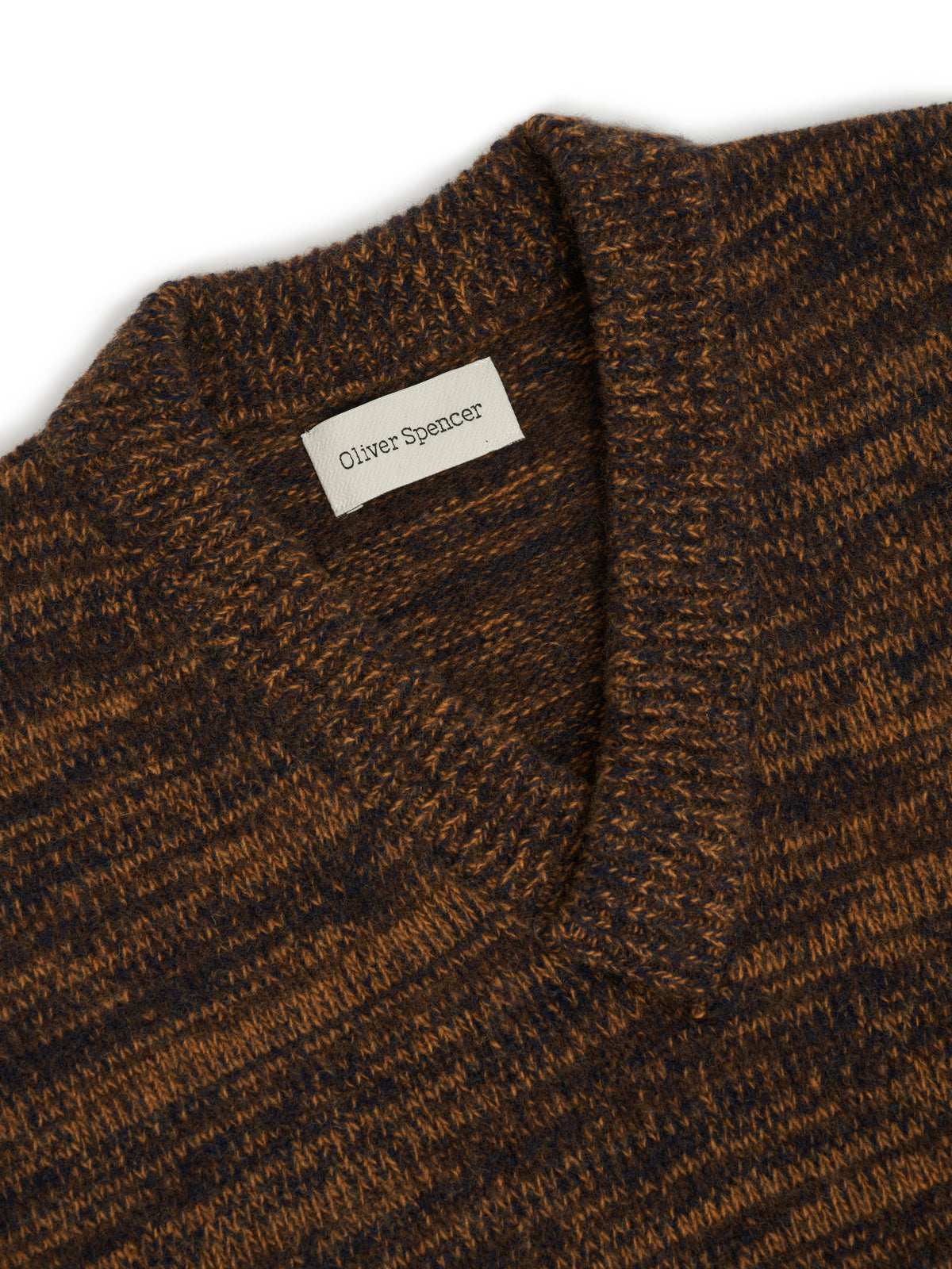 Graves V Neck Vest Flaxley Brown Multi