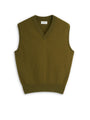 Graves V Neck Vest Hartwell Olive Green