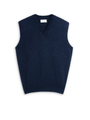 Graves V Neck Vest Rosen Navy
