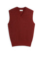 Graves V Neck Vest Rosen Rust