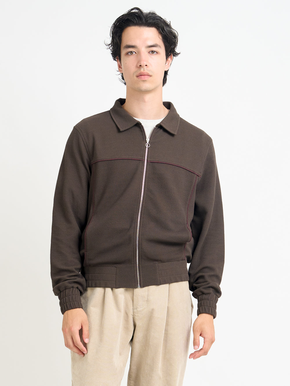 Harrison Jersey Jacket Amery Brown