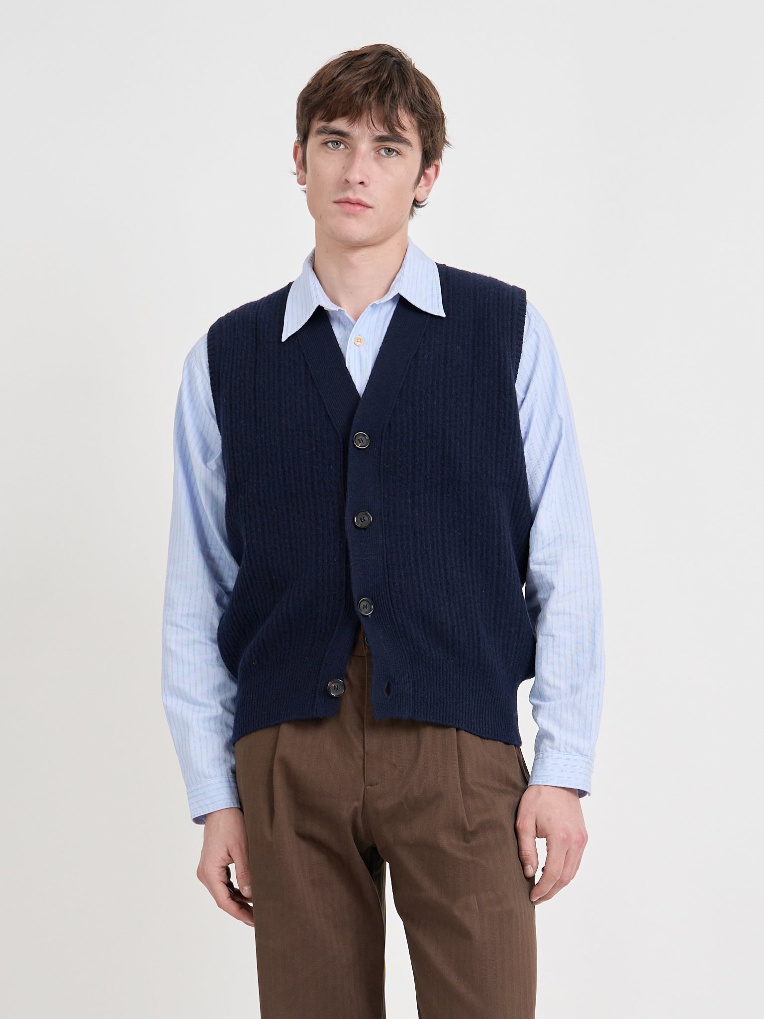 Dewsbury V Neck Overton Navy