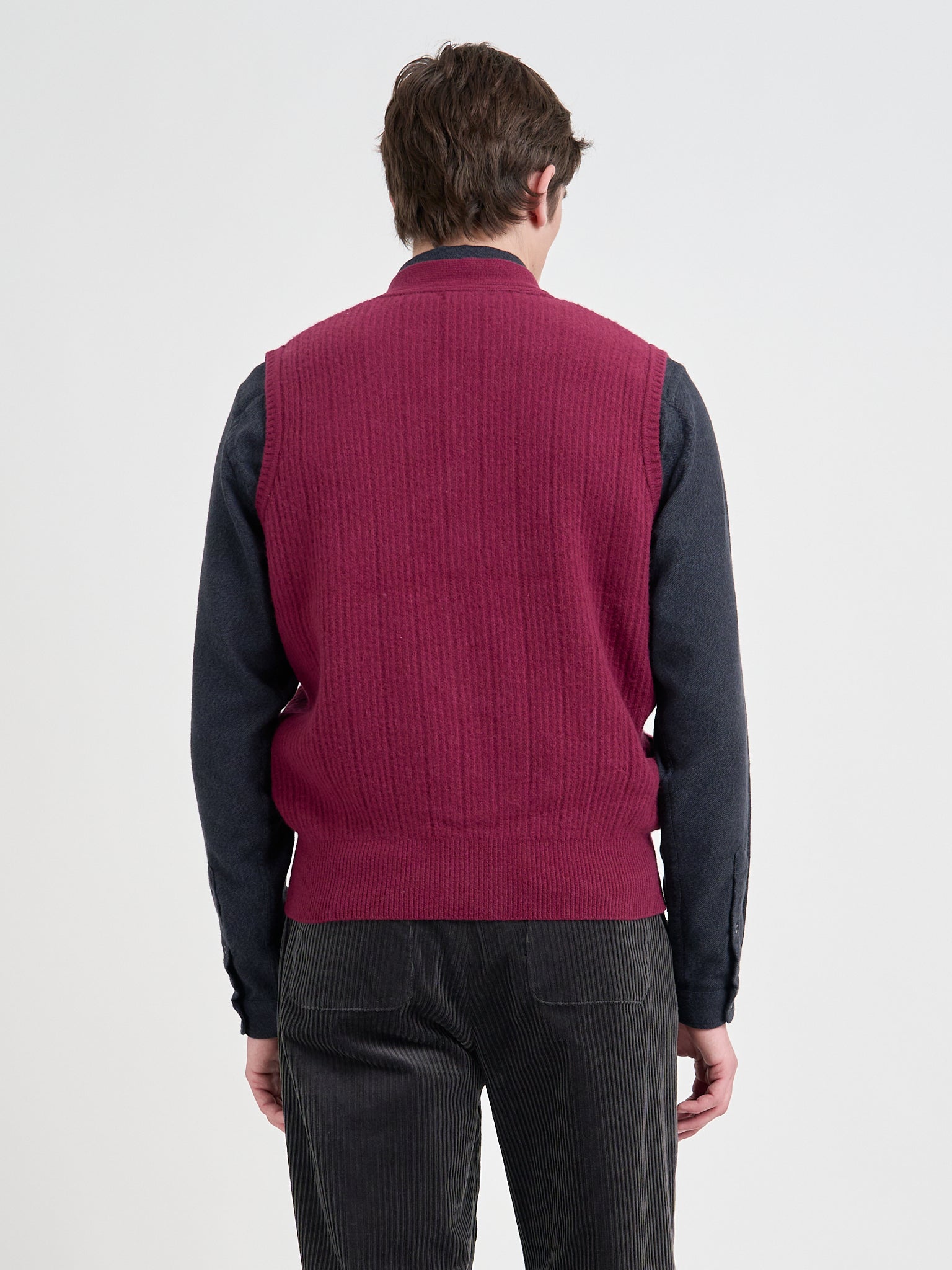 Dewsbury V Neck Overton Wine Red