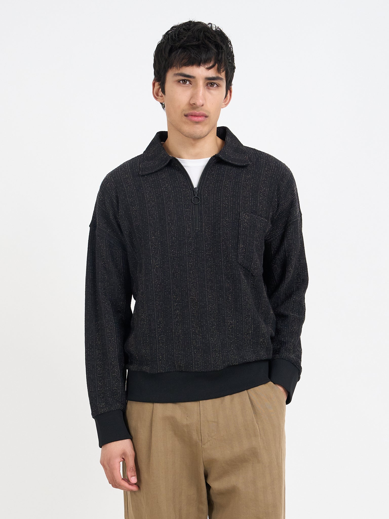 Lorimer Half Zip Sweatshirt Glover Black