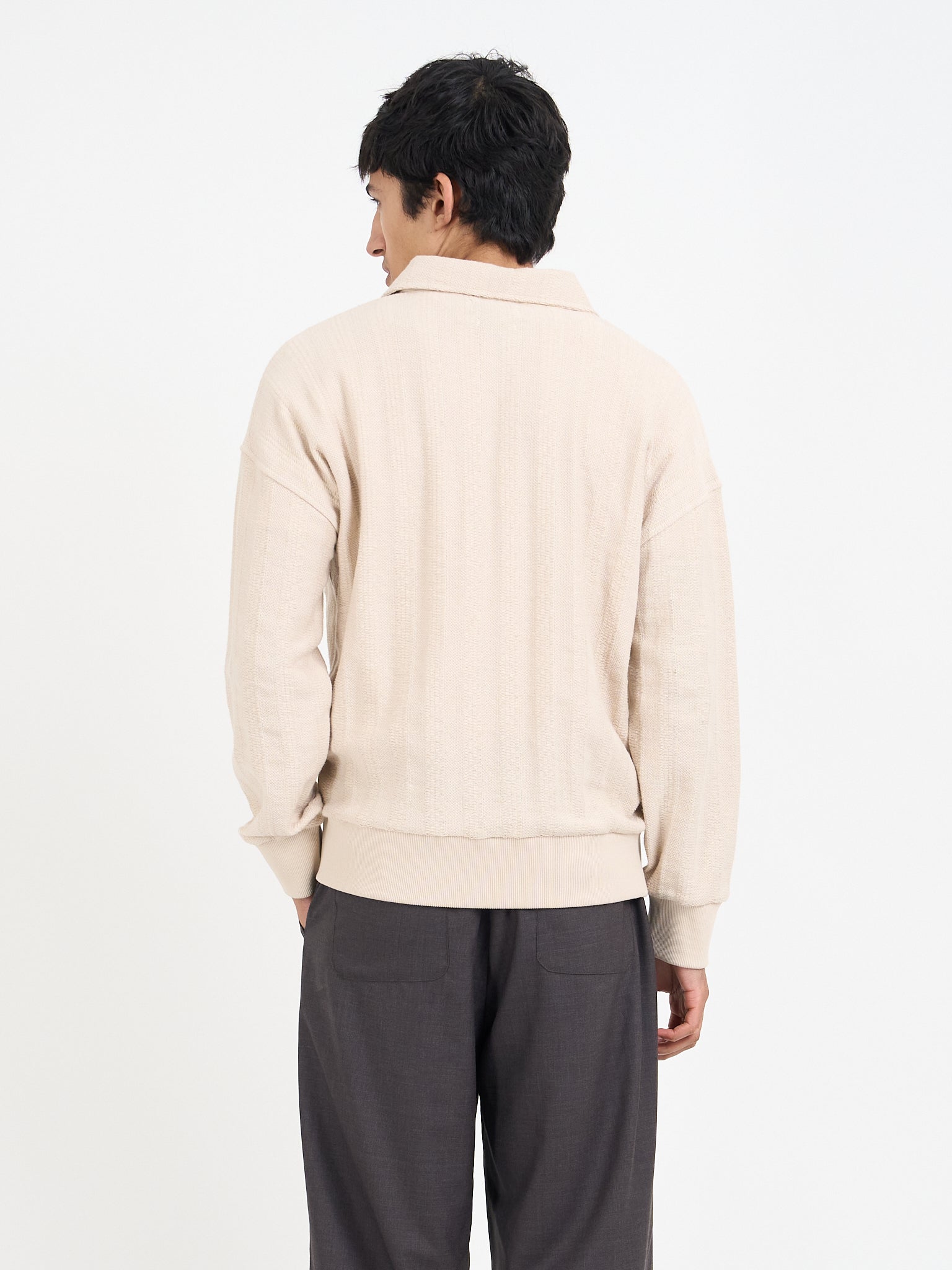 Lorimer Half Zip Sweatshirt Glover Cream