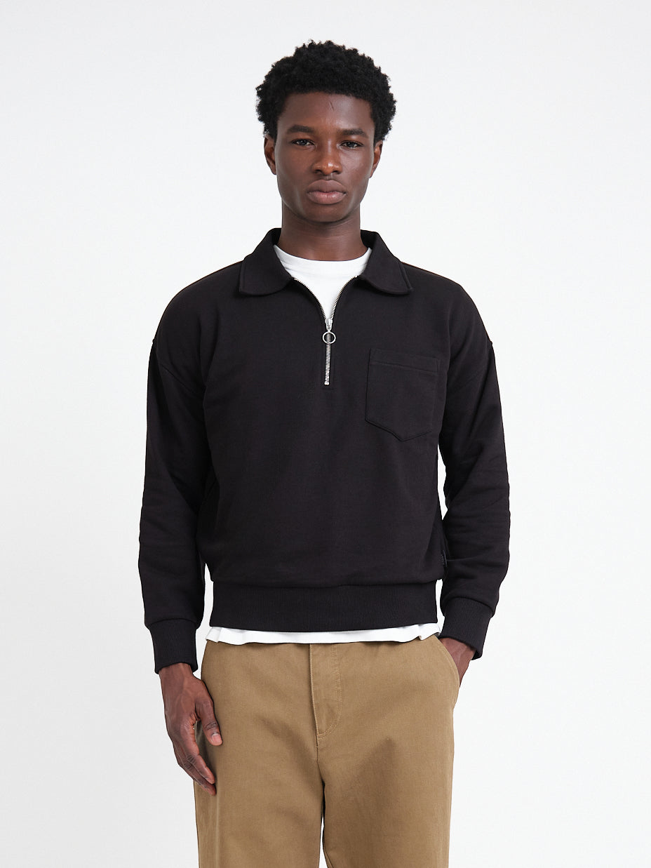 Lorimer Half Zip Sweatshirt Harker Black