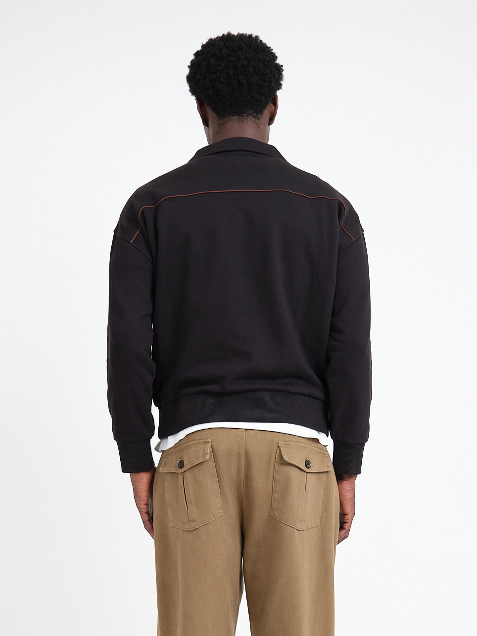 Lorimer Half Zip Sweatshirt Harker Black