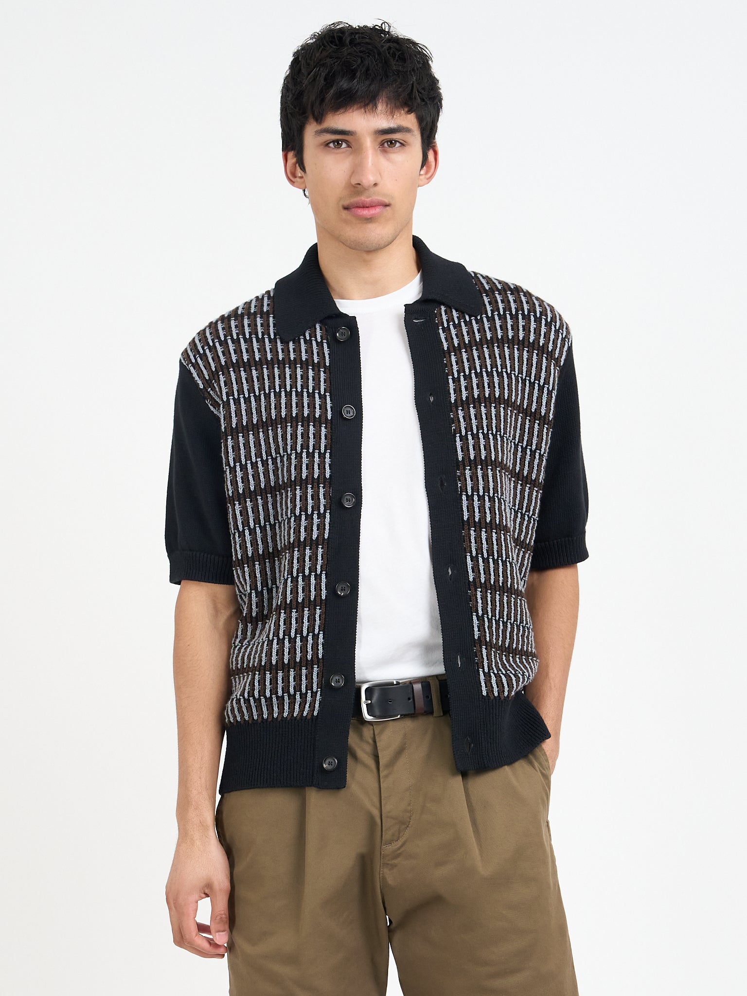 Short Sleeve Rossell Knitted Shirt Ayrton Multi