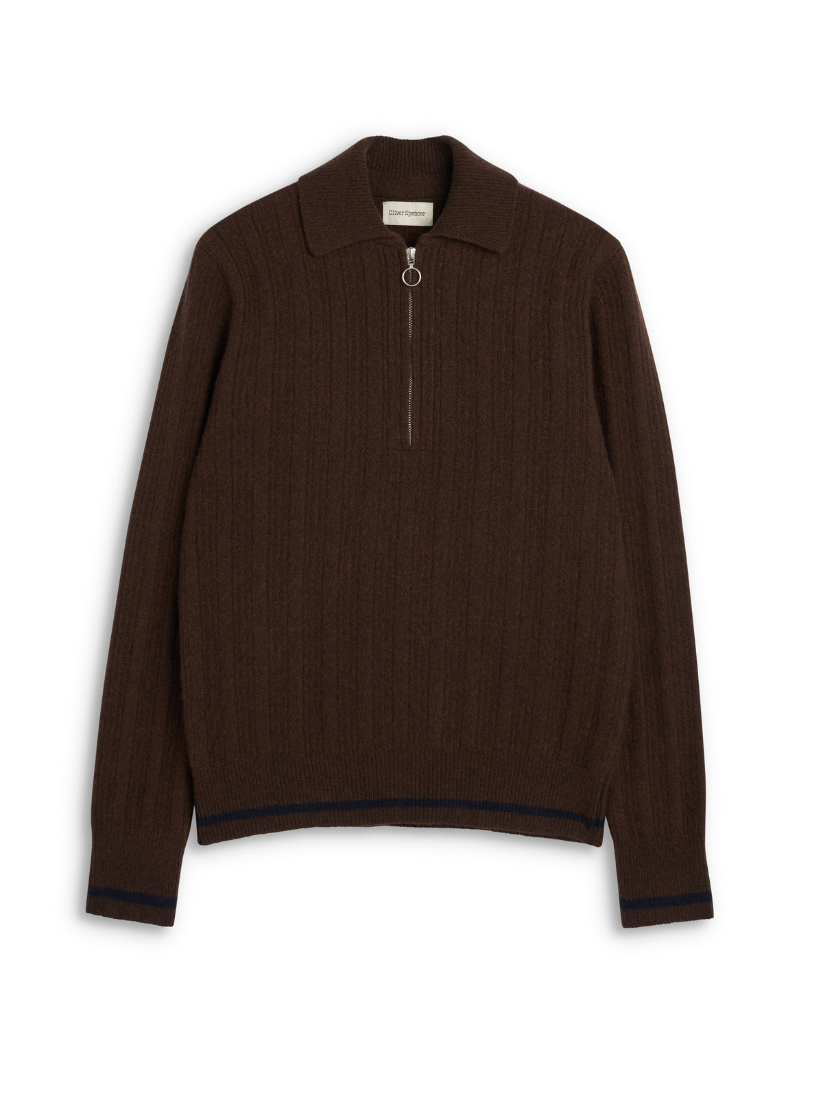 Brice Half Zip Jumper Darlington Brown