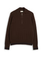 Brice Half Zip Jumper Darlington Brown