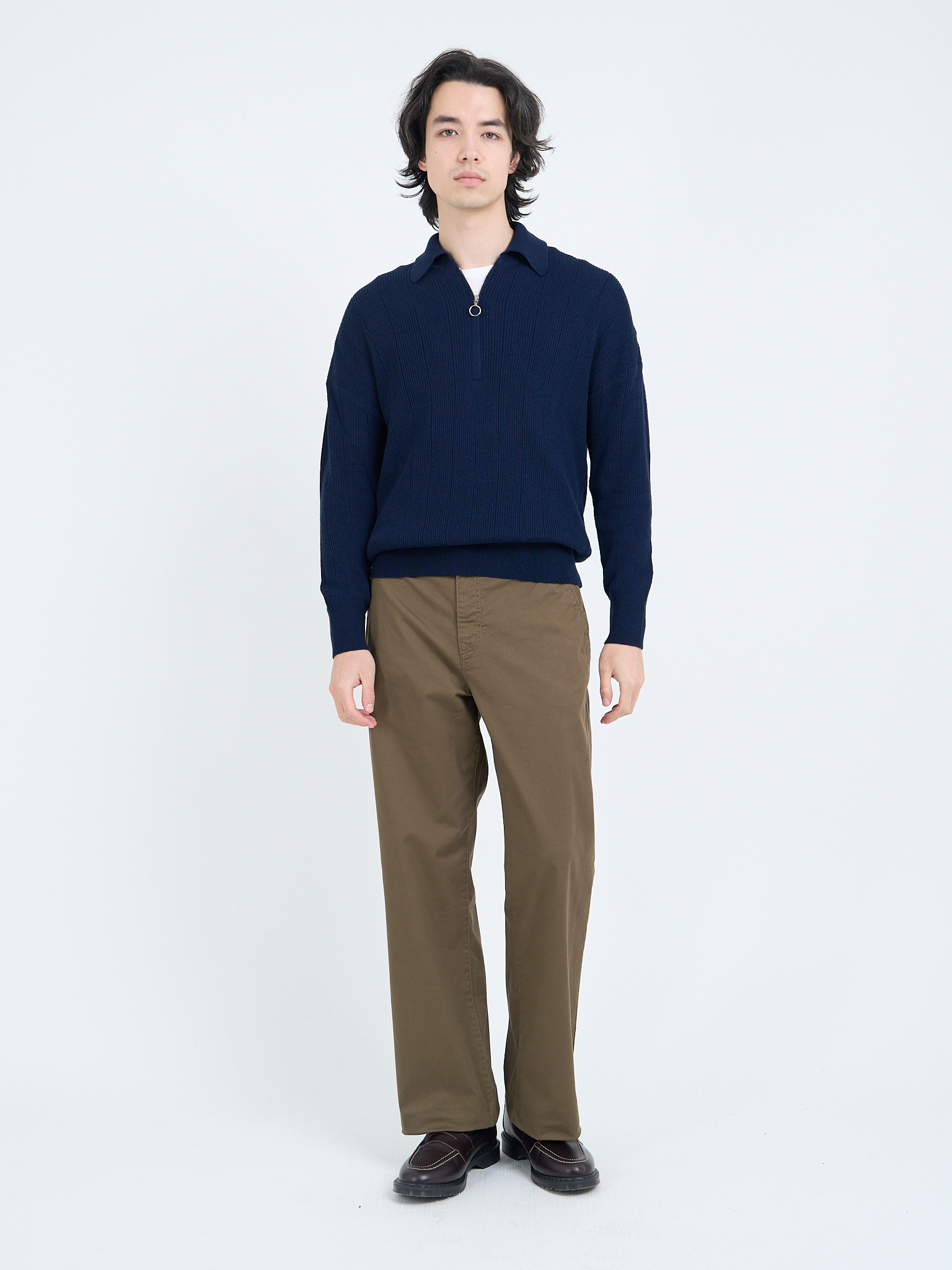Brice Half Zip Jumper Overton Navy