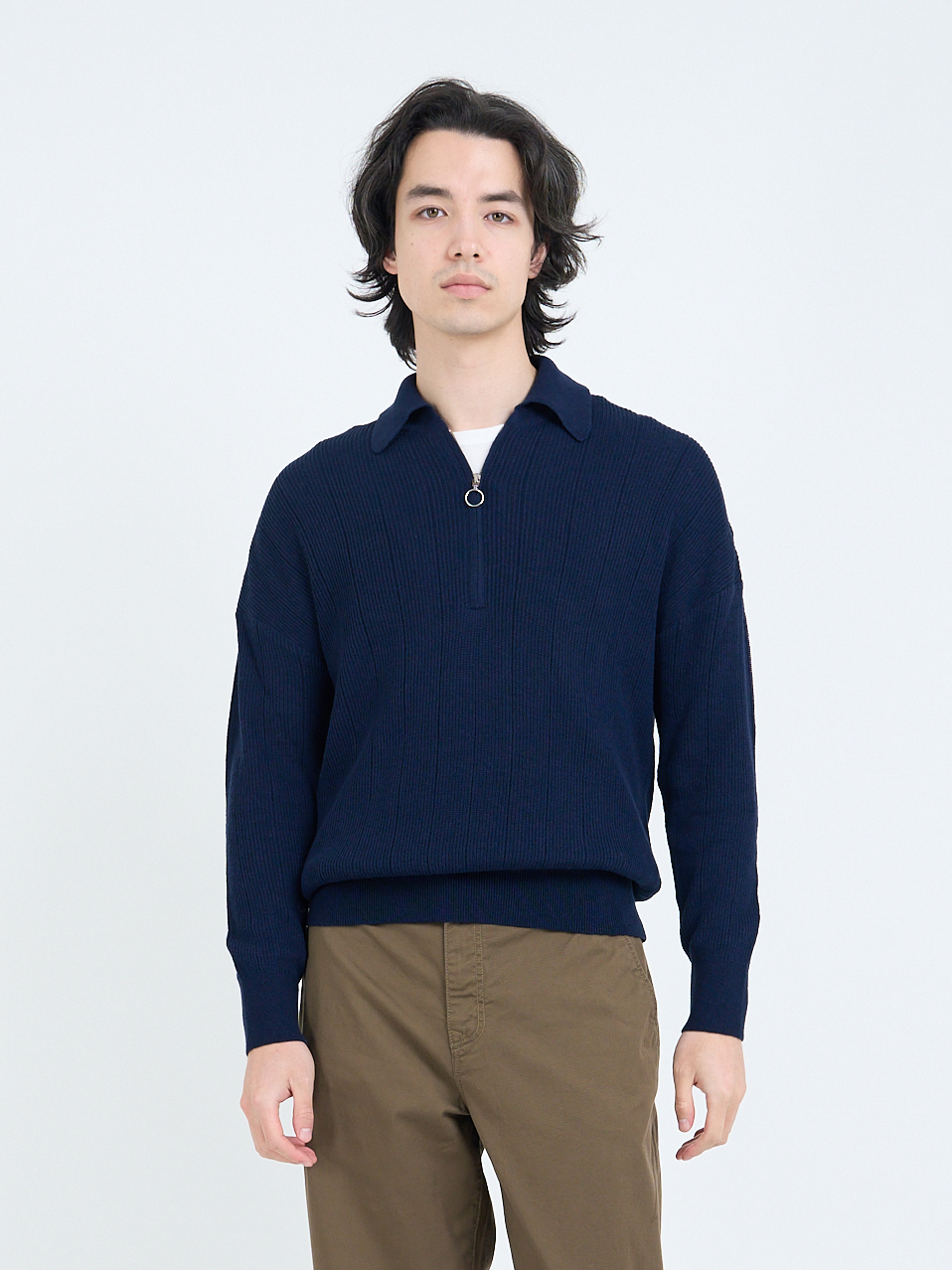 Brice Half Zip Jumper Overton Navy