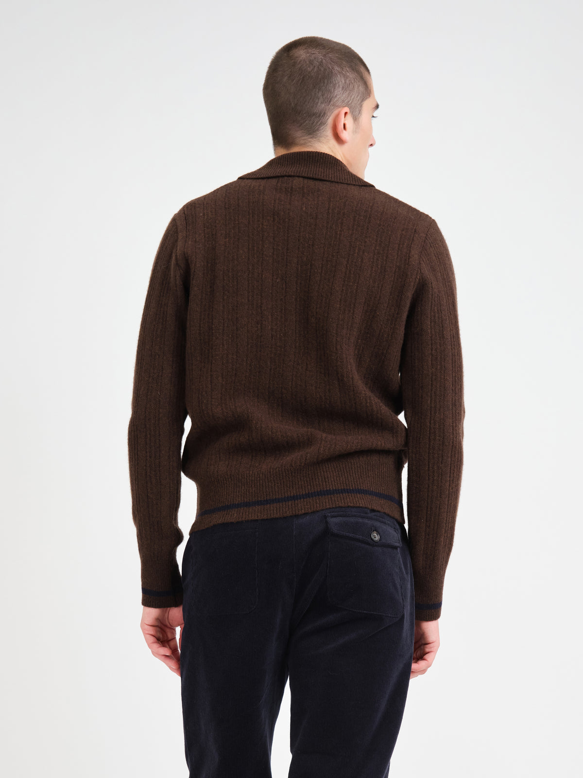 Brice Half Zip Jumper Darlington Brown