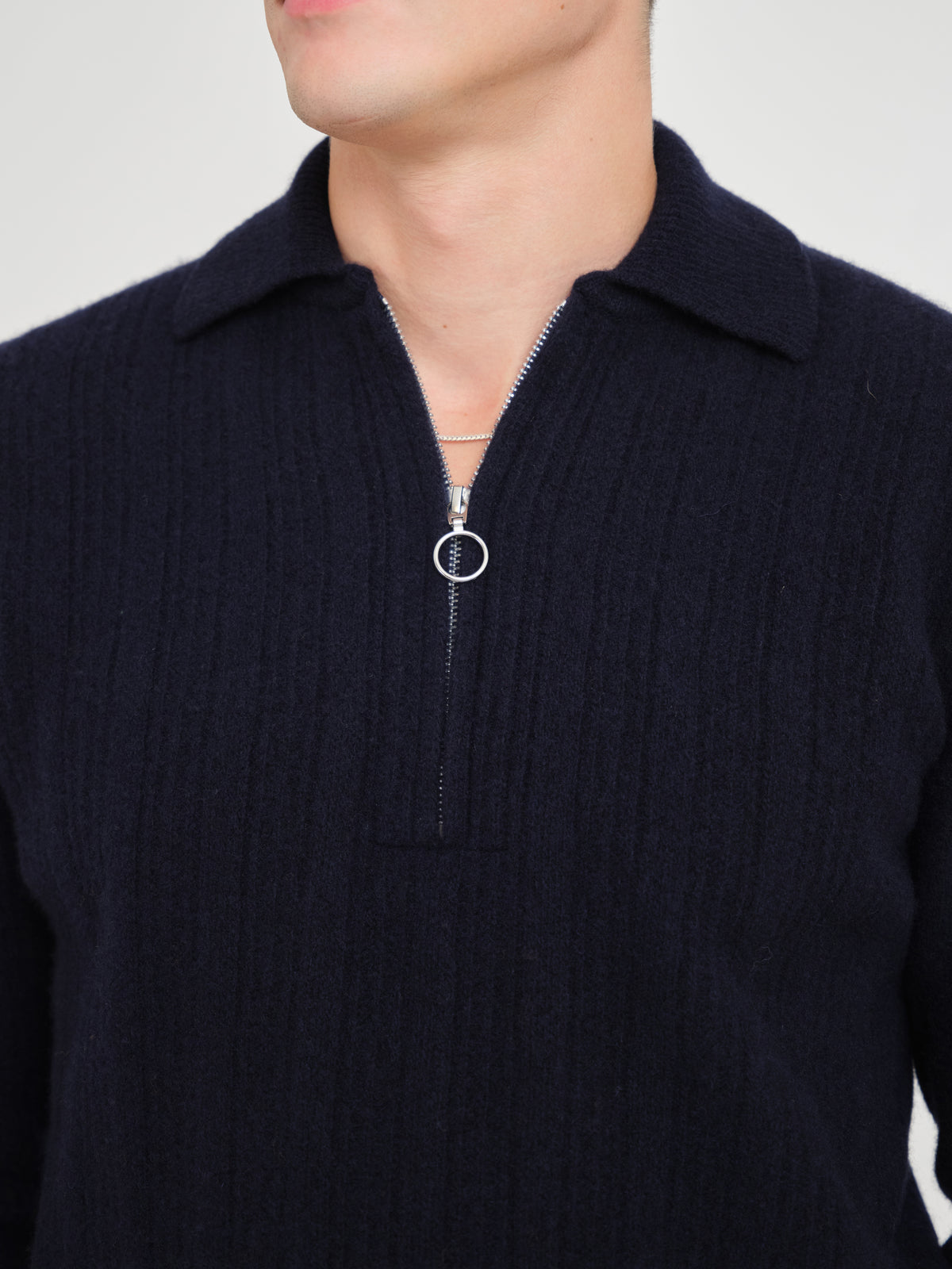 Brice Half Zip Jumper Darlington Navy