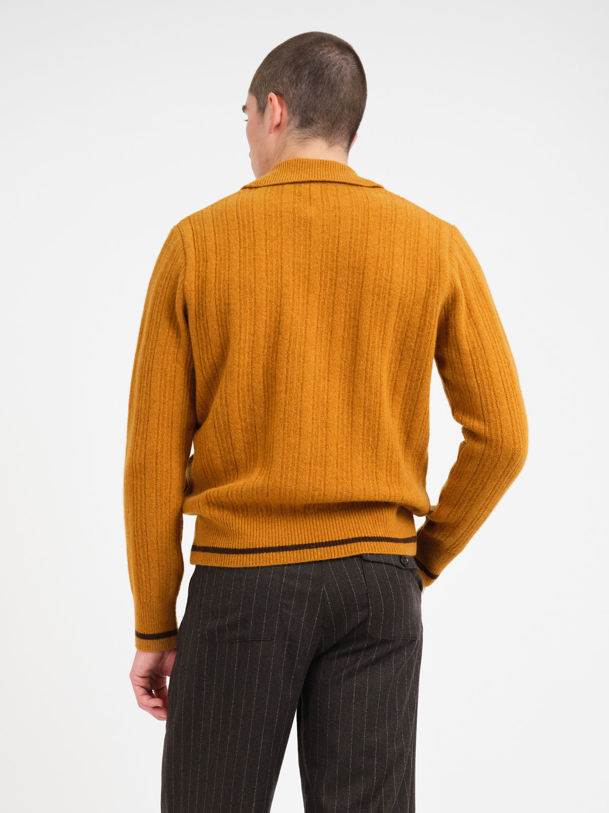 Brice Half Zip Jumper Darlington Yellow Ochre