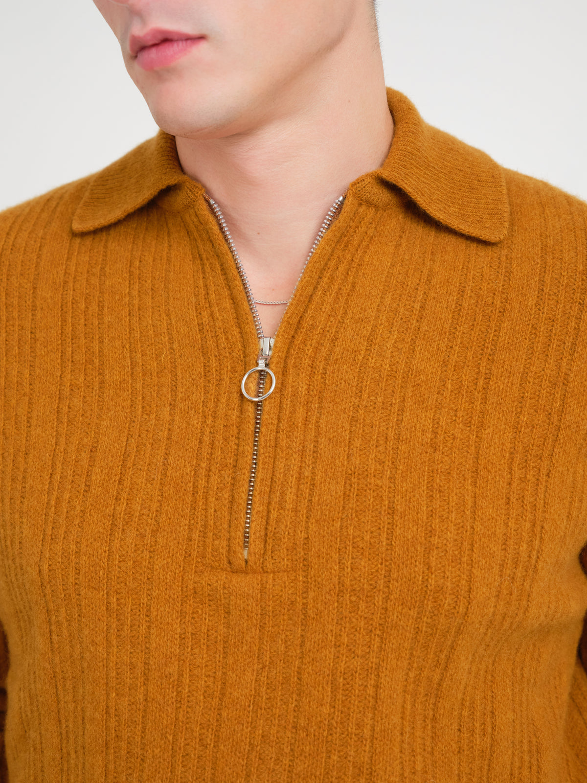 Brice Half Zip Jumper Darlington Yellow Ochre