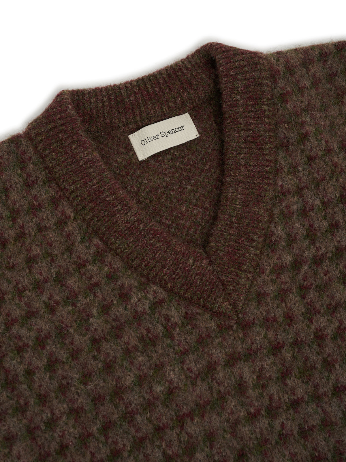 Hawes V Neck Jumper Lunsford Houndstooth Multi