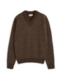 Hawes V Neck Jumper Lunsford Houndstooth Multi