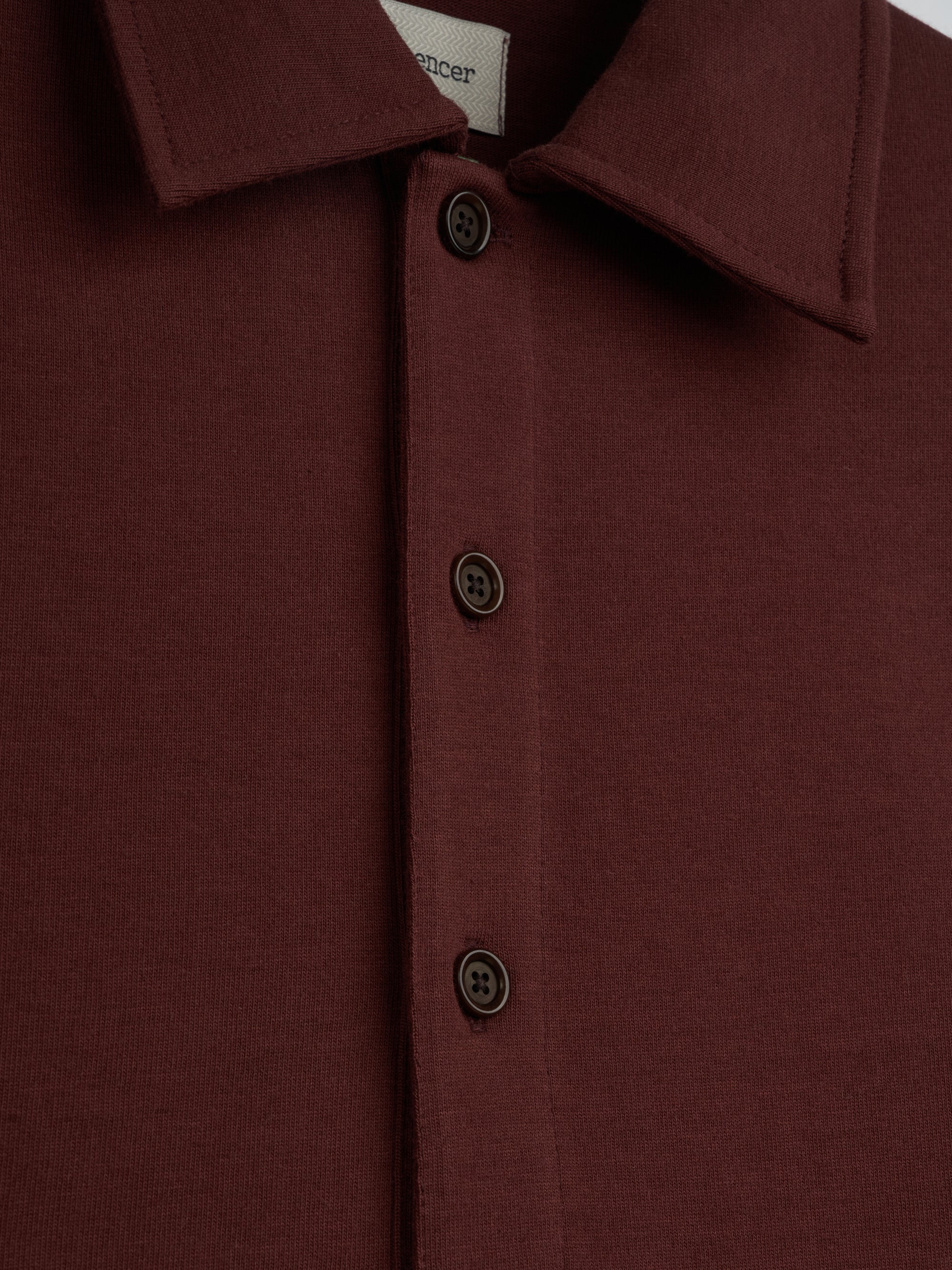 Mersey Long Sleeve Polo Shirt Parton Maroon