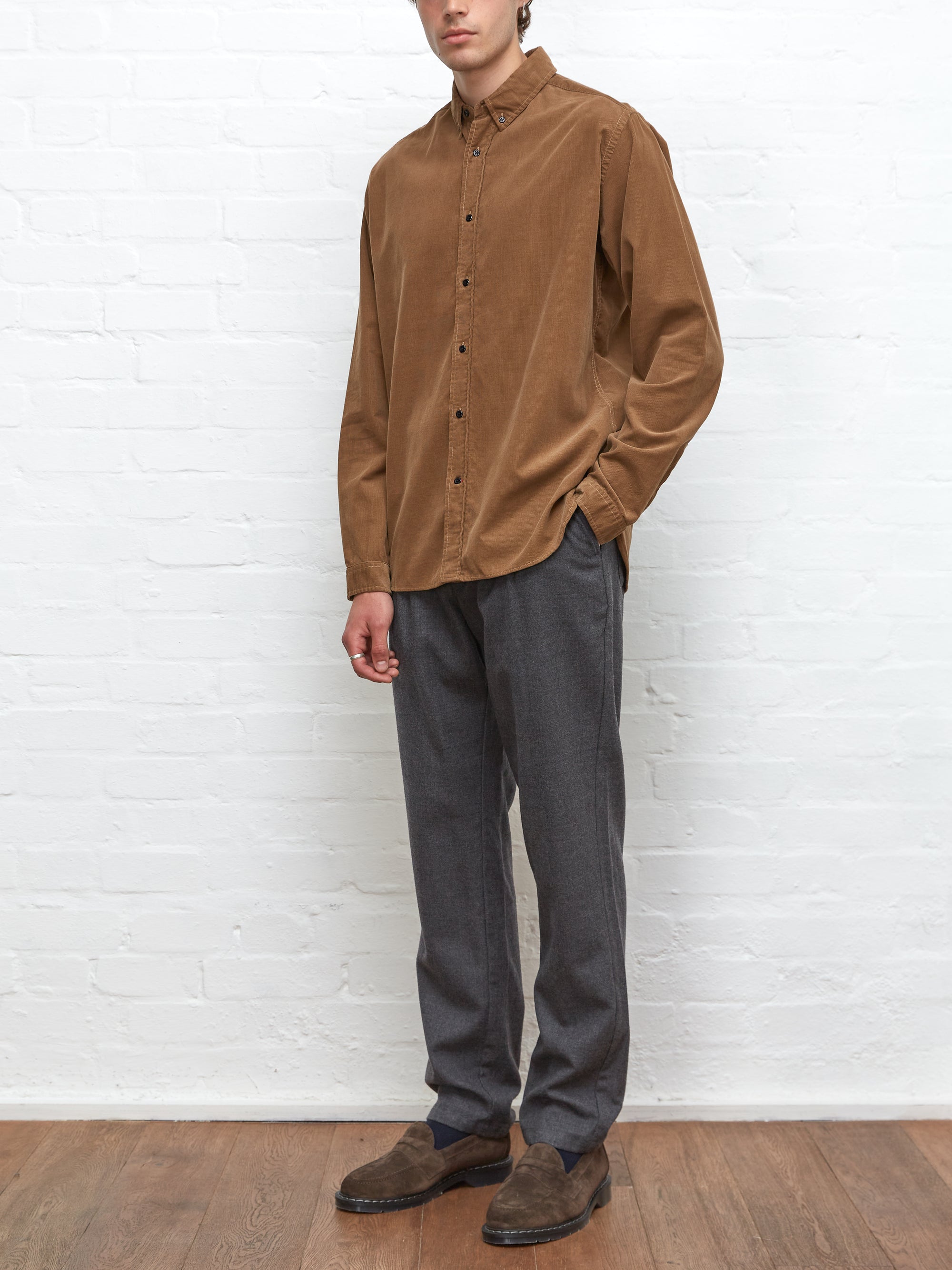 Brook Shirt Mersey Cord Beige