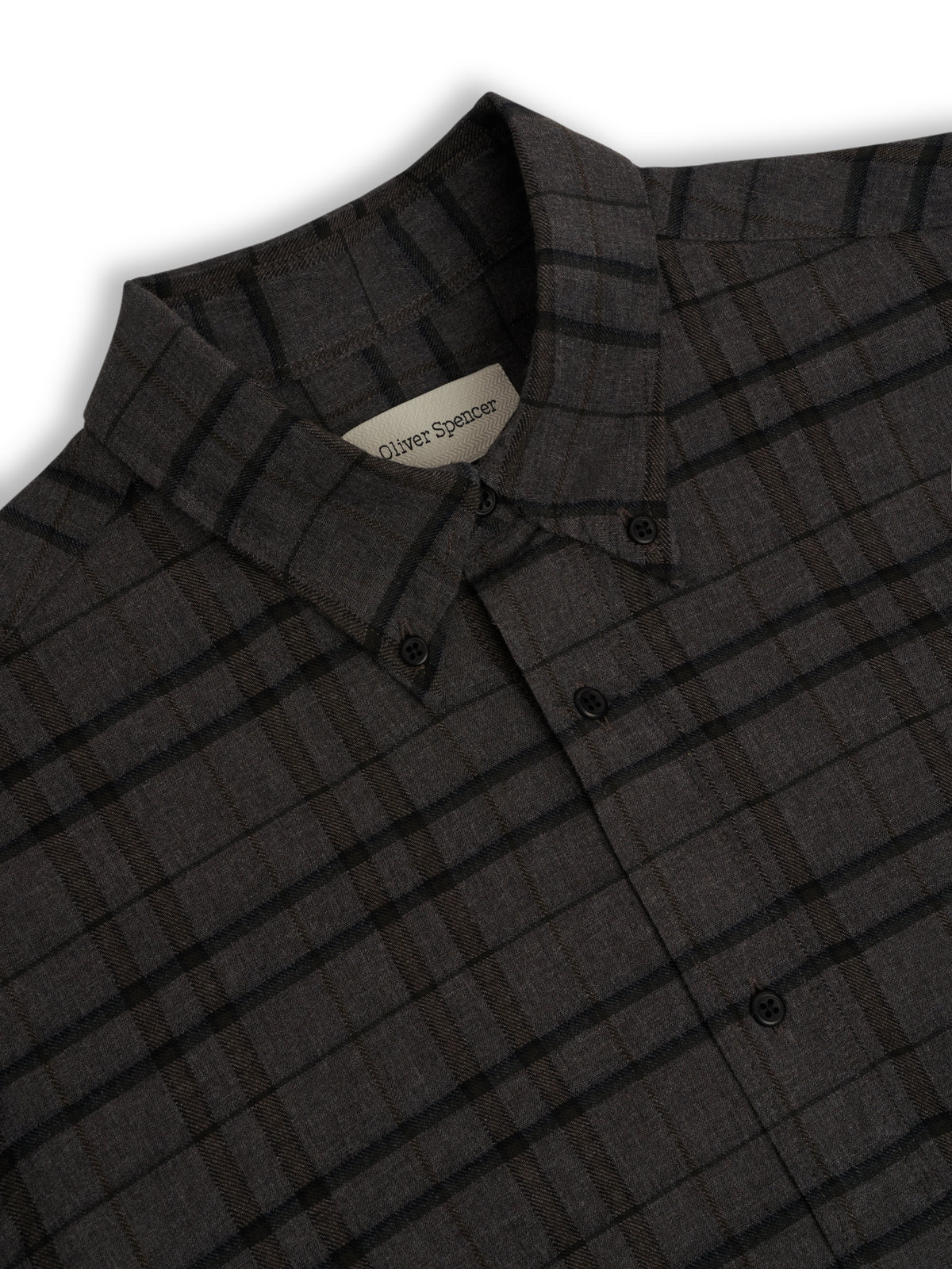 Brook Button Down Shirt Briggs Grey Check