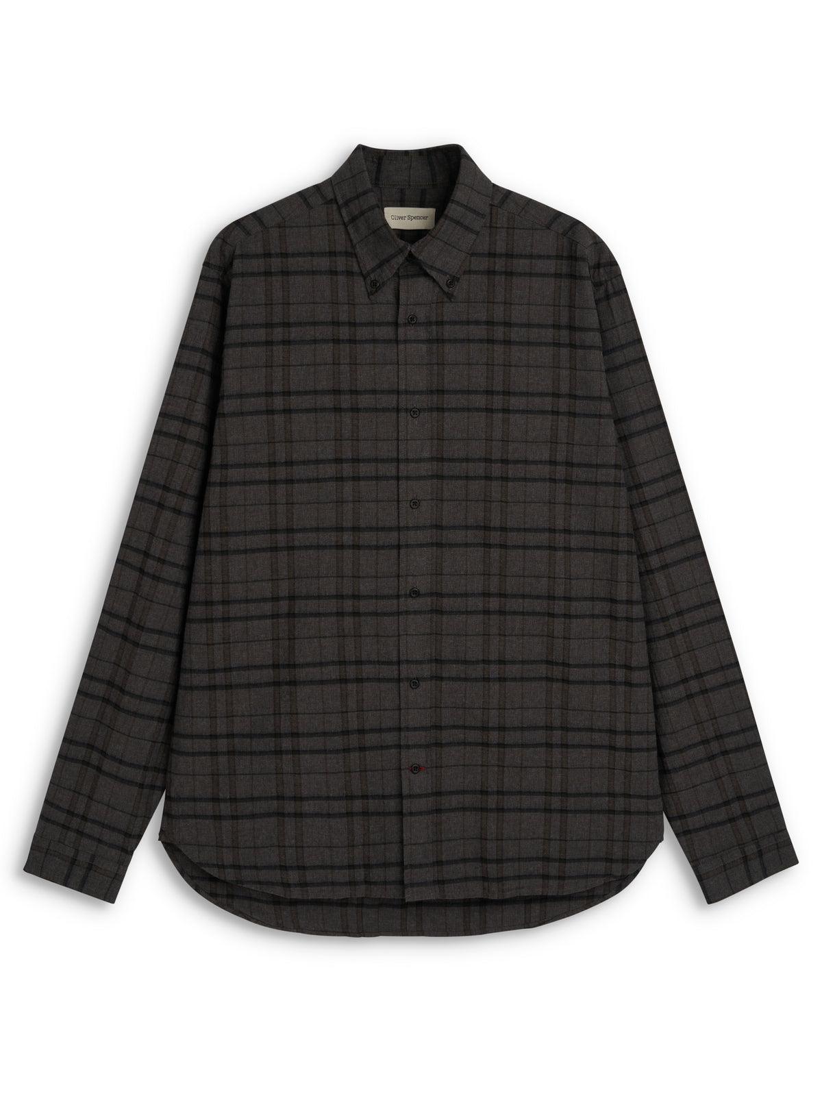 Brook Button Down Shirt Briggs Grey Check