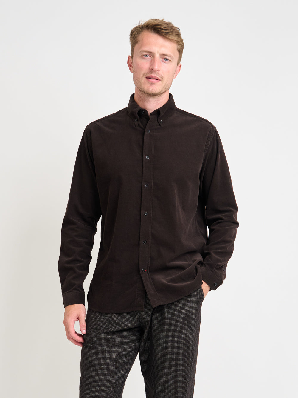 Brook Shirt Mersey Cord Brown