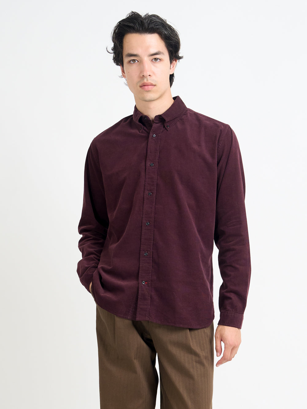 Brook Shirt Mersey Cord Plum