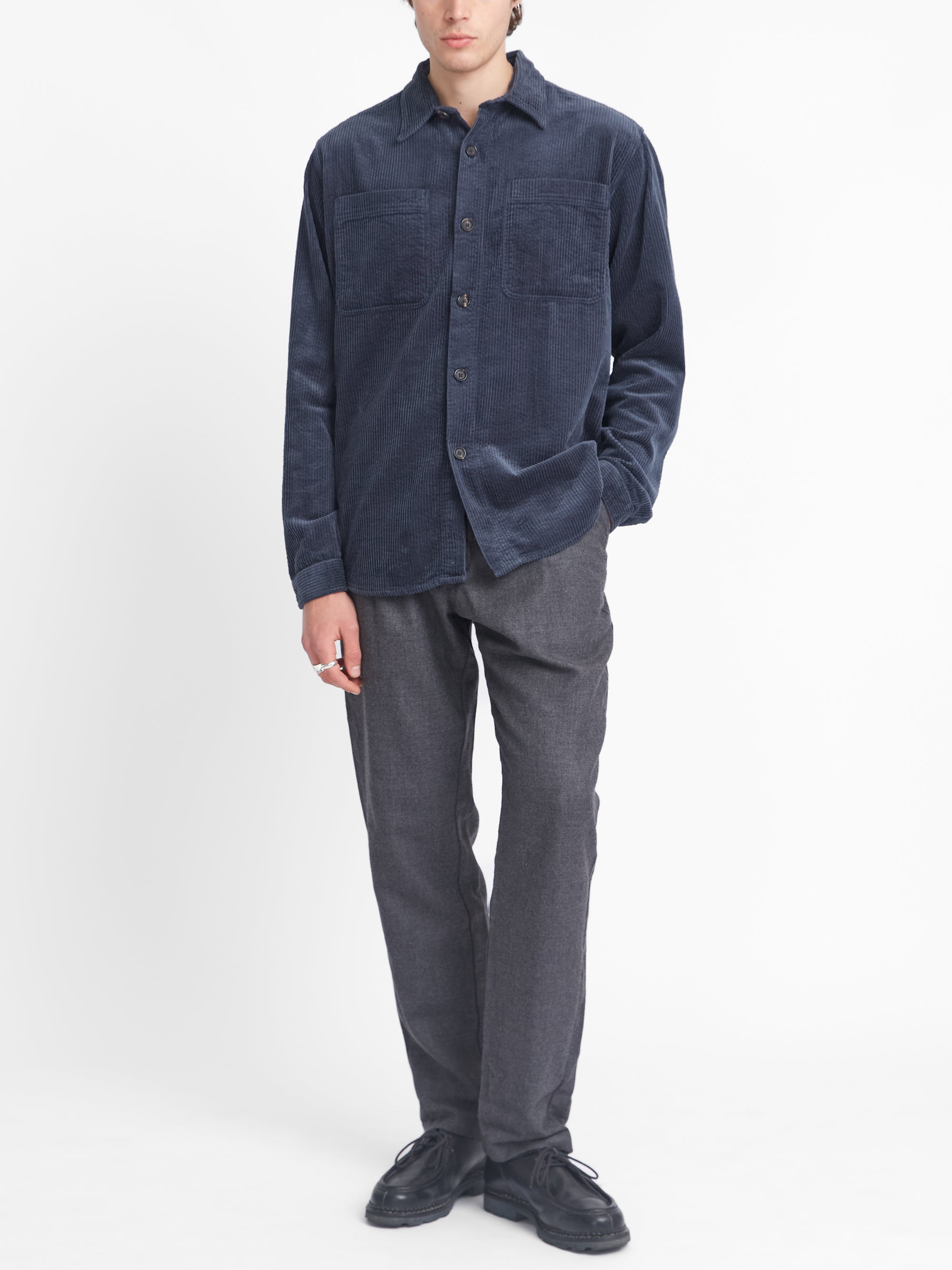 Treviscoe Shirt Hudson Cord Blue