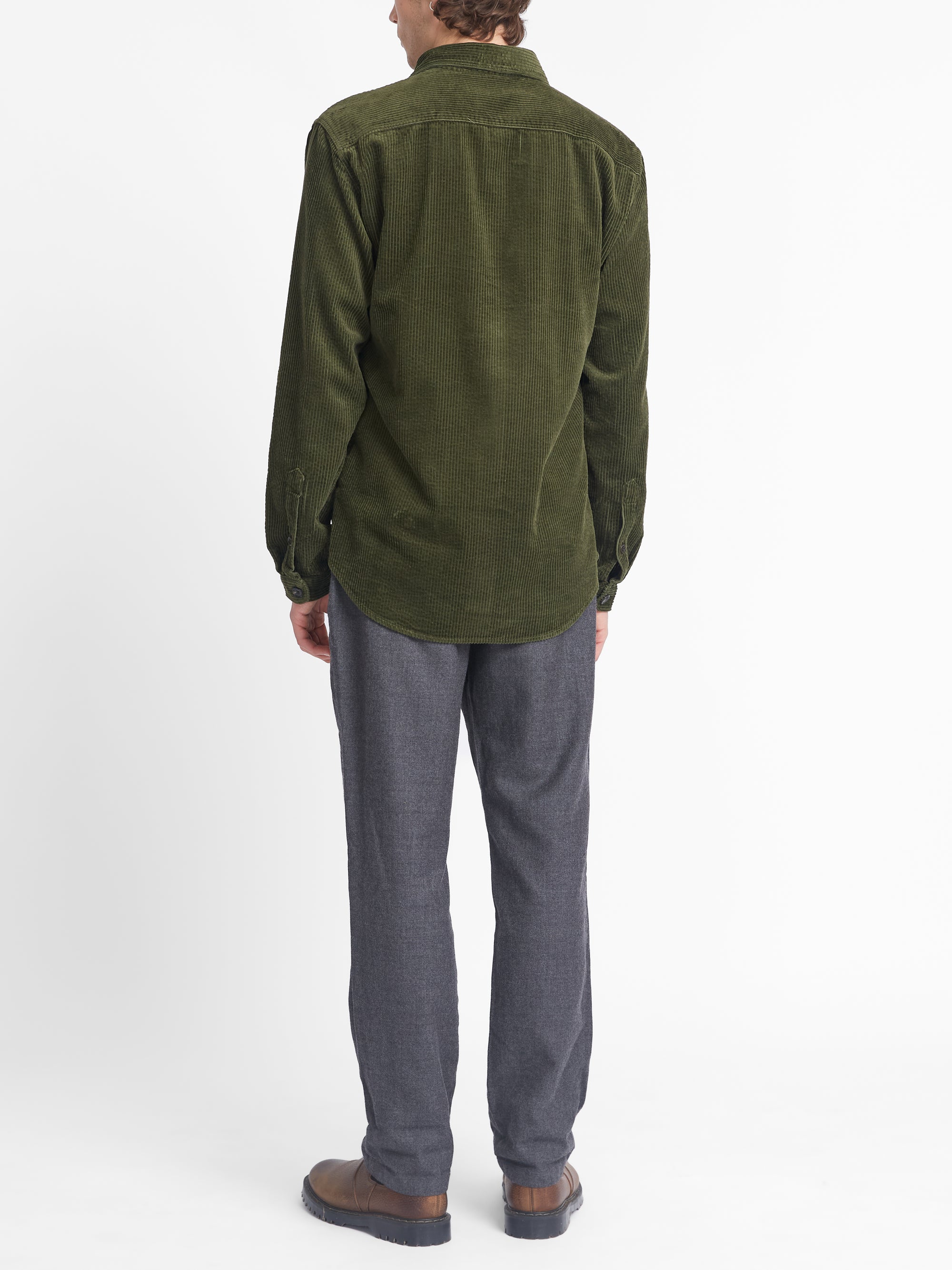 Treviscoe Shirt Hudson Cord Green
