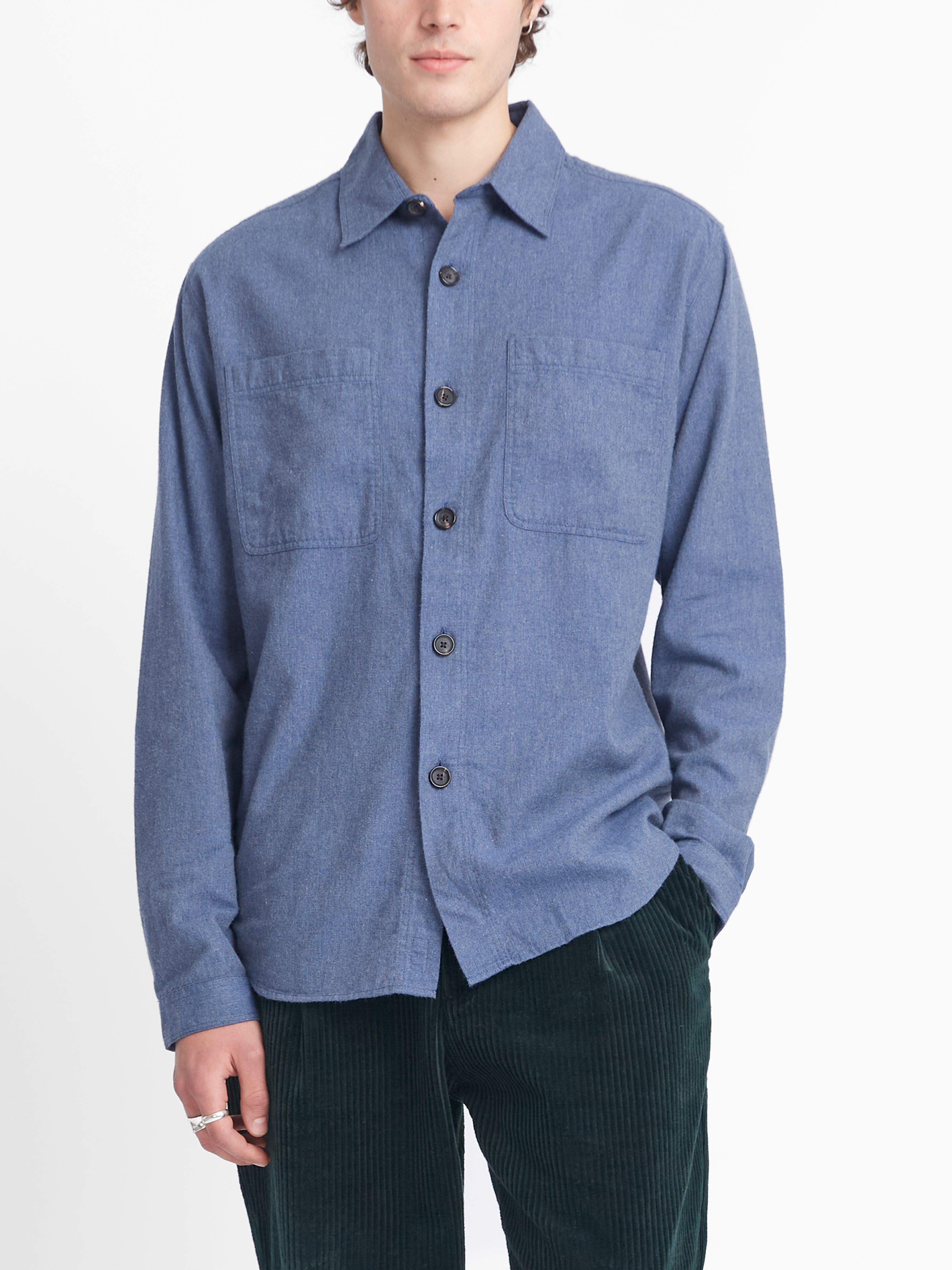 Treviscoe Shirt Abbingdon Slate Blue
