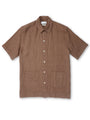 Cuban Short Sleeve Shirt Popham Brown