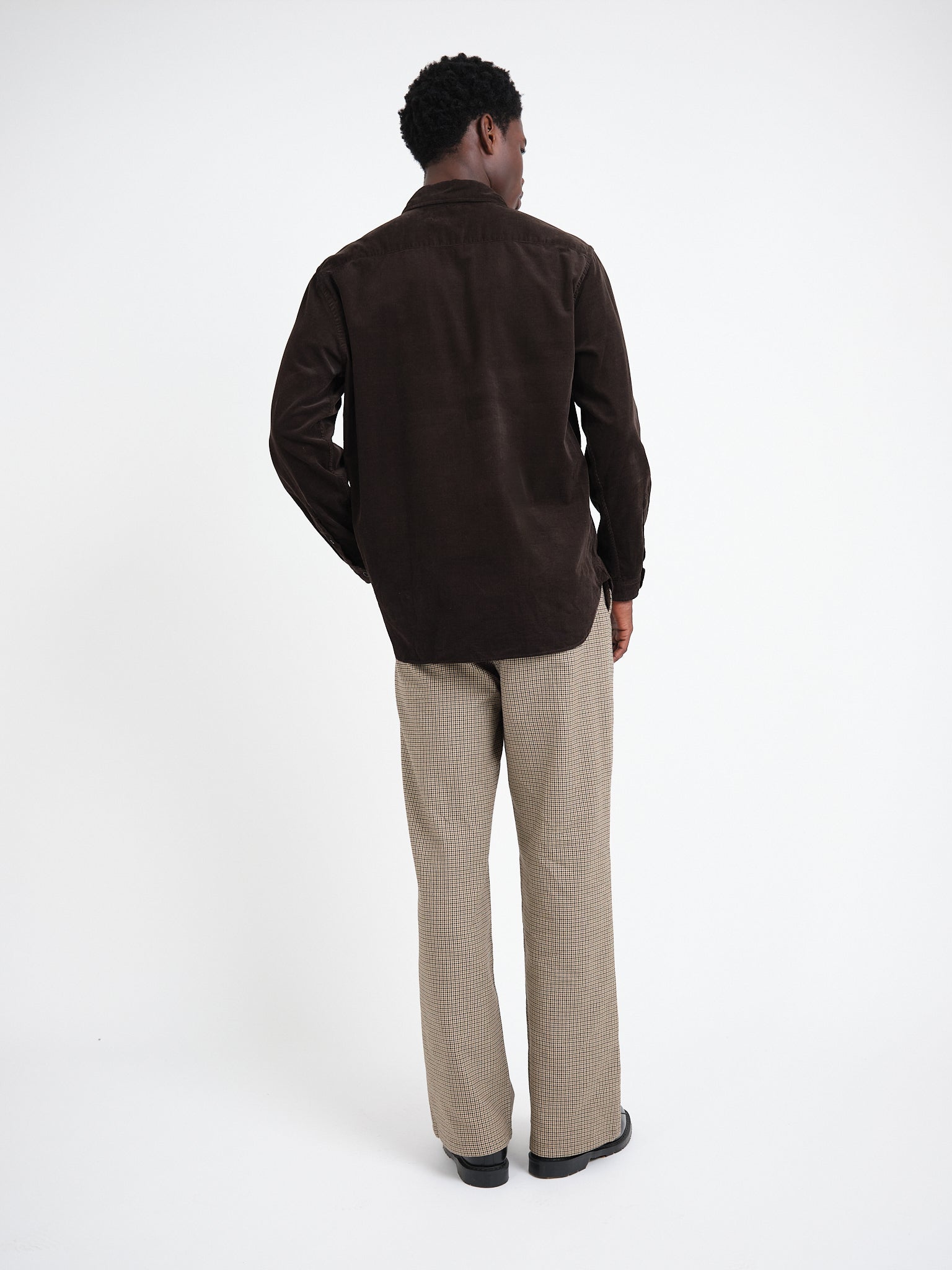 Atlanta Long Sleeve Shirt (Loose Fit) Mersey Cord Brown