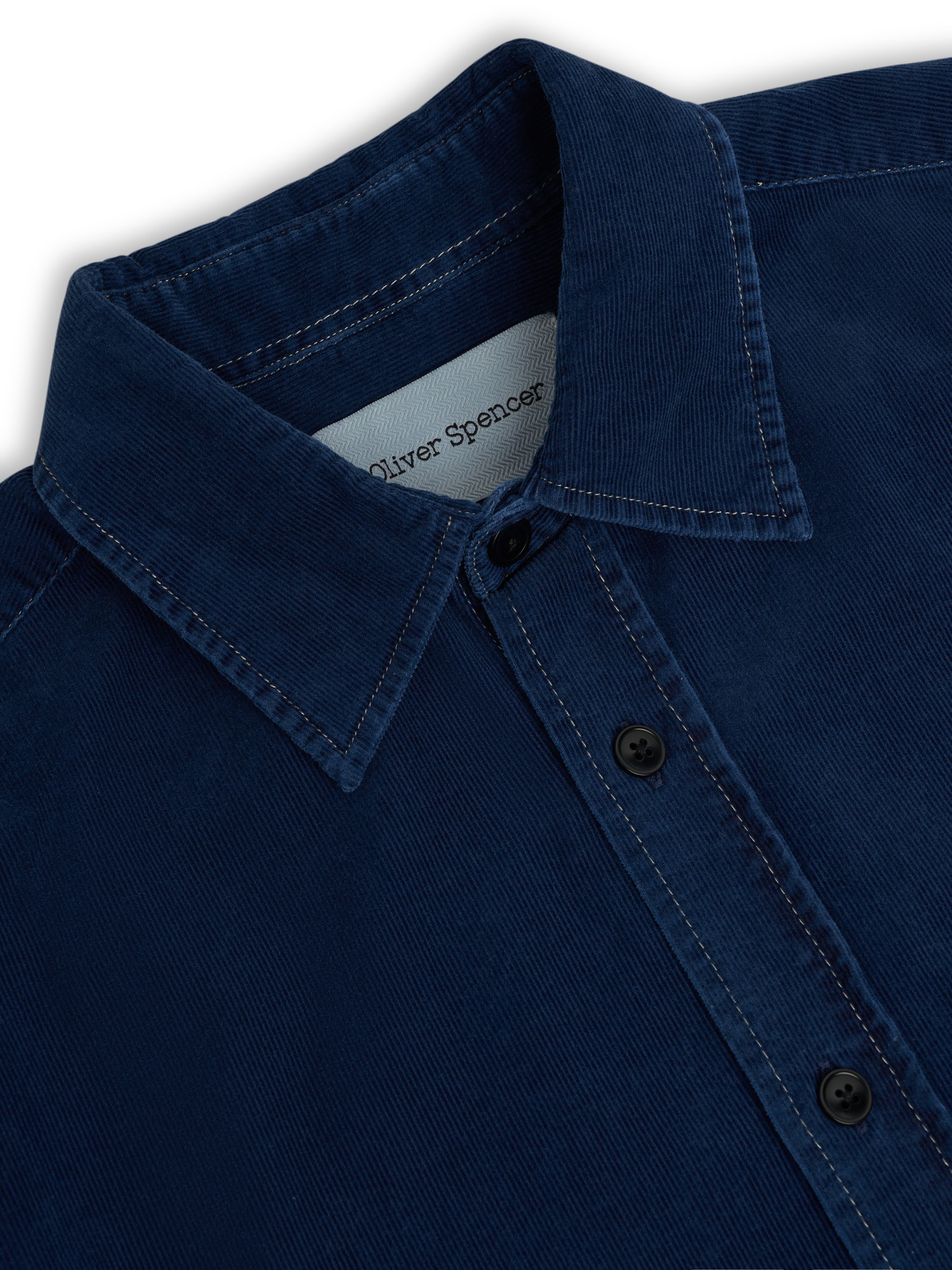 Atlanta Long Sleeve Shirt (Loose Fit) Newson Cord Indigo Blue Rinse