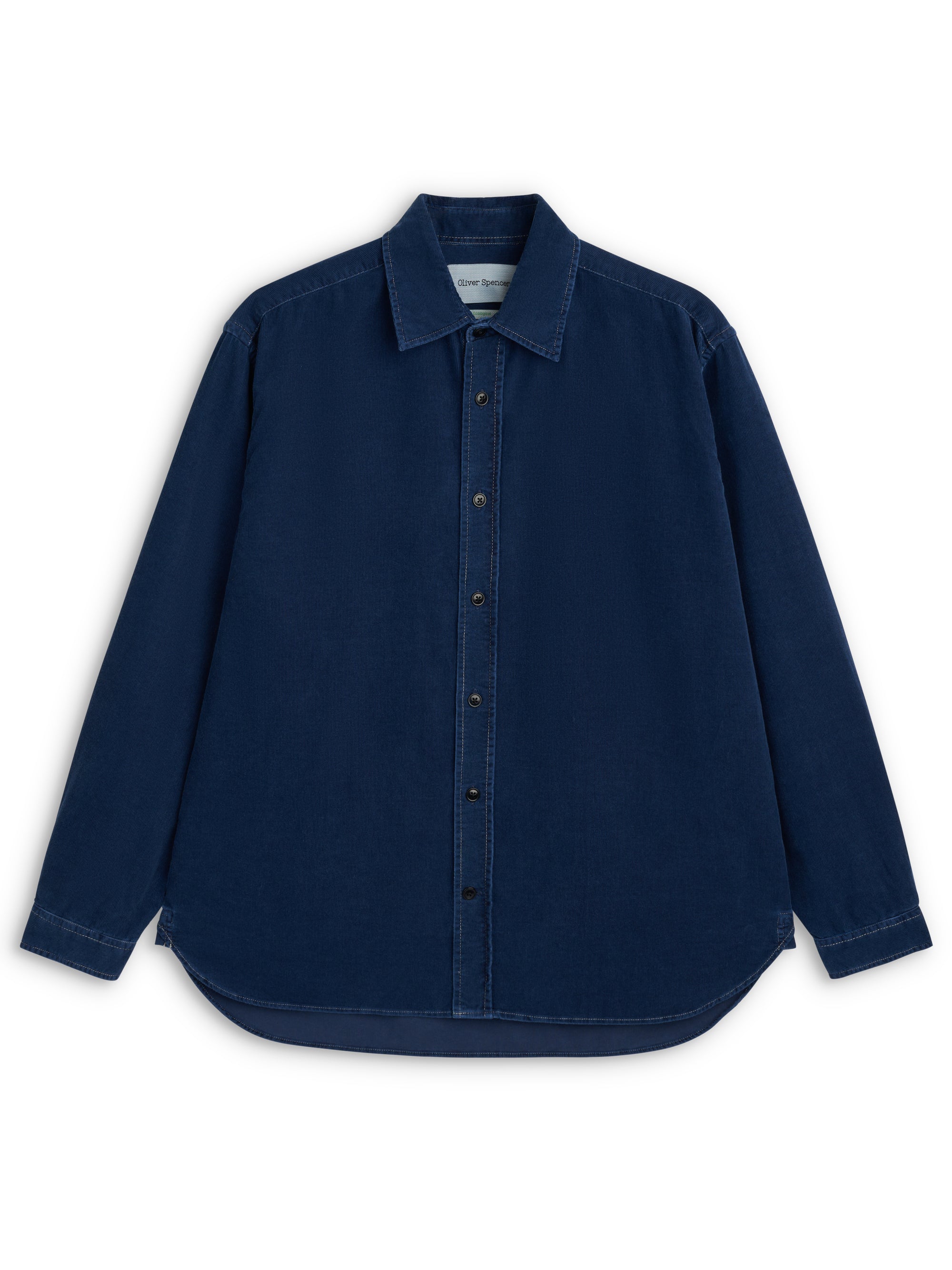 Atlanta Long Sleeve Shirt (Loose Fit) Newson Cord Indigo Blue Rinse