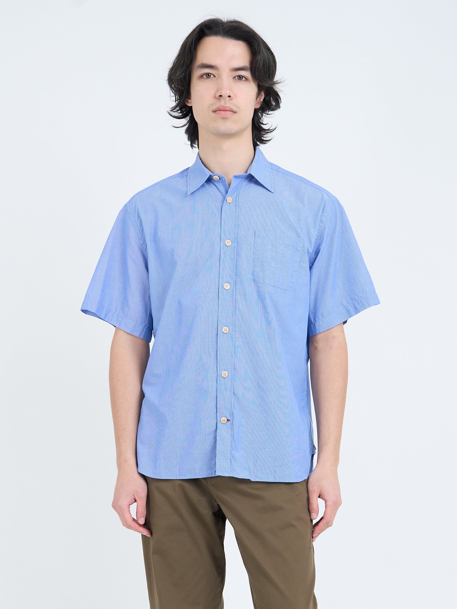 Atlanta Short Sleeve Shirt (Loose Fit) Nash Blue