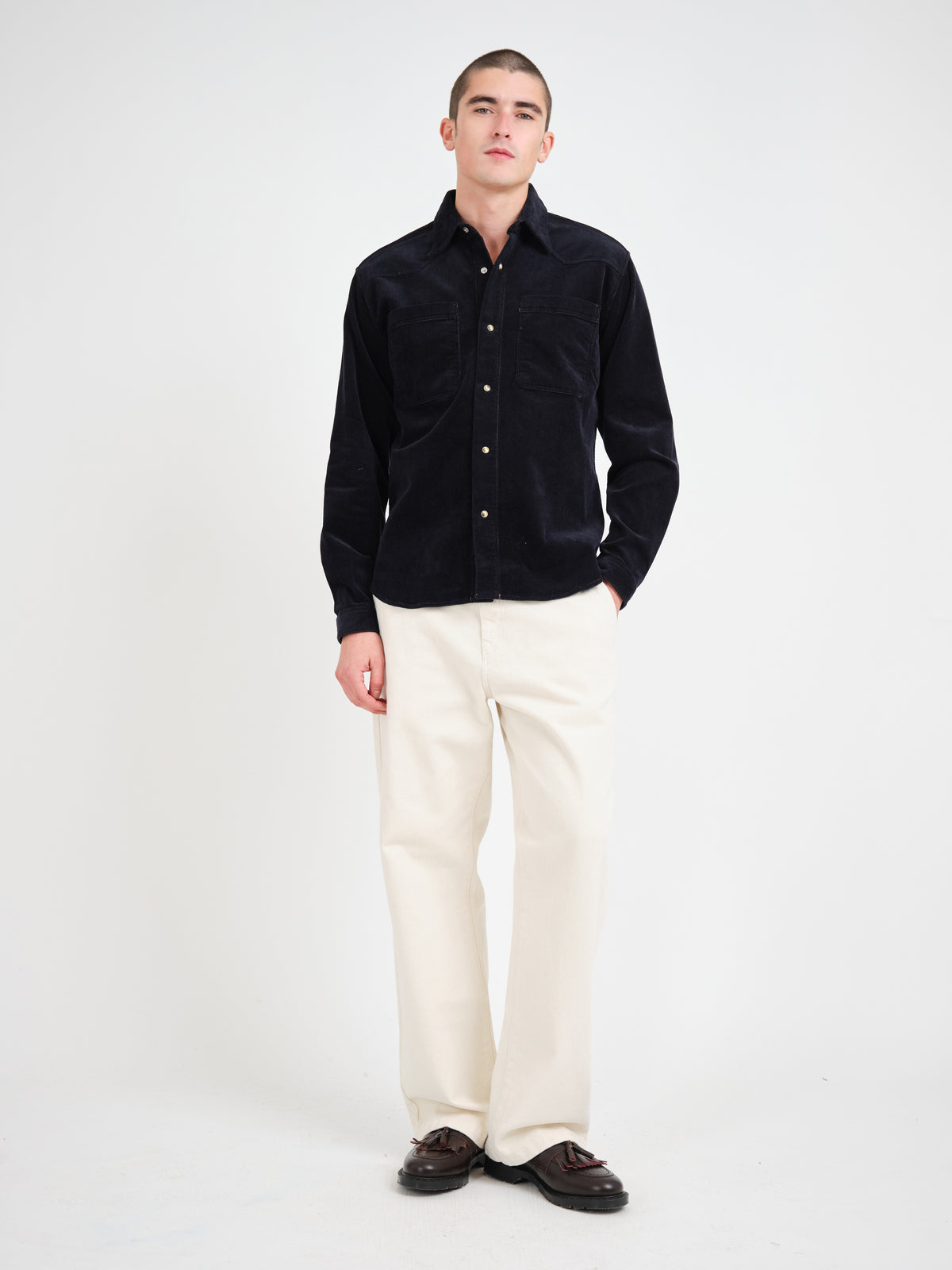 Quito Overshirt Ivers Corduroy Navy