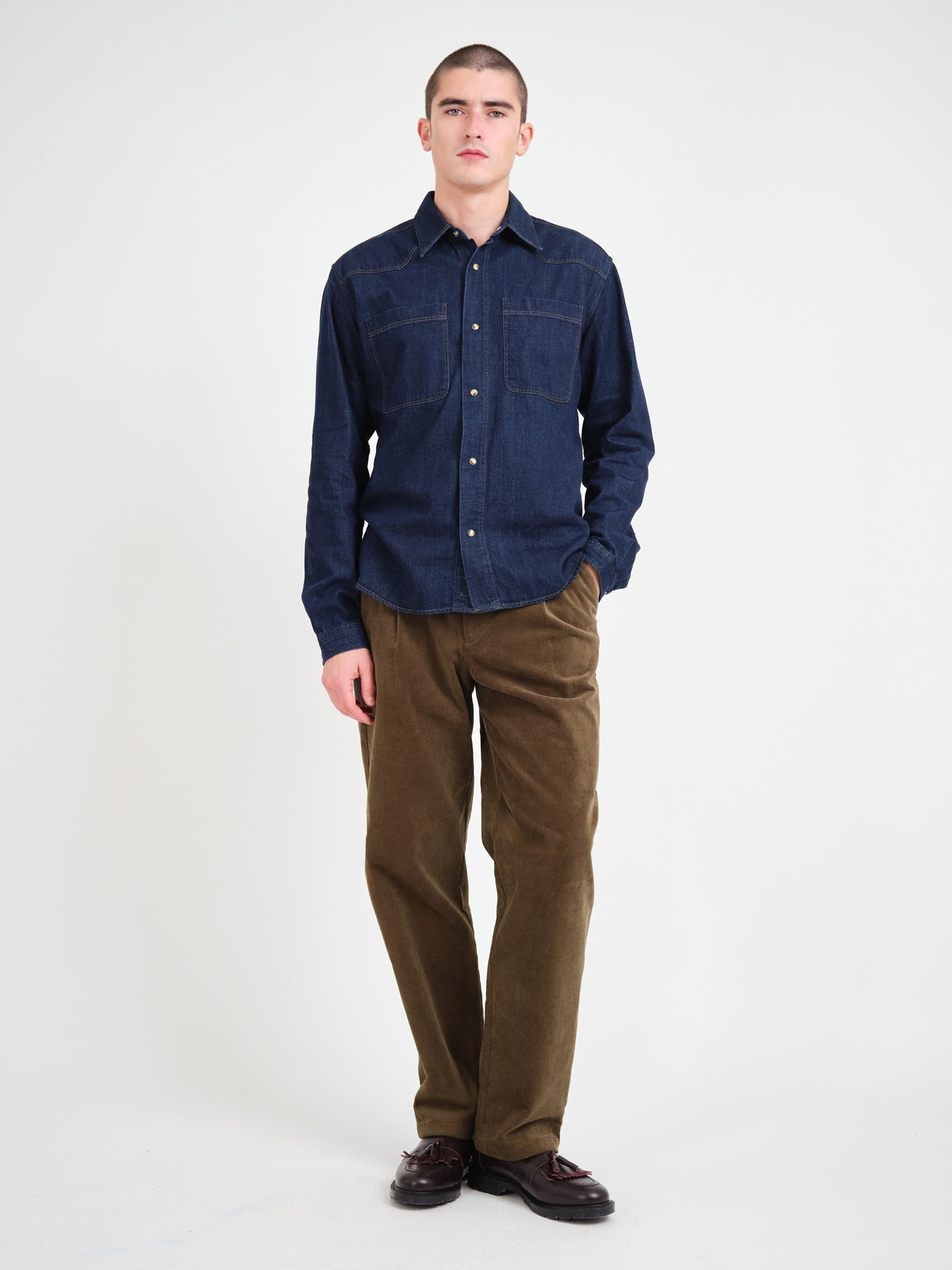 Quito Denim Overshirt Mullins Denim Rinse Indigo
