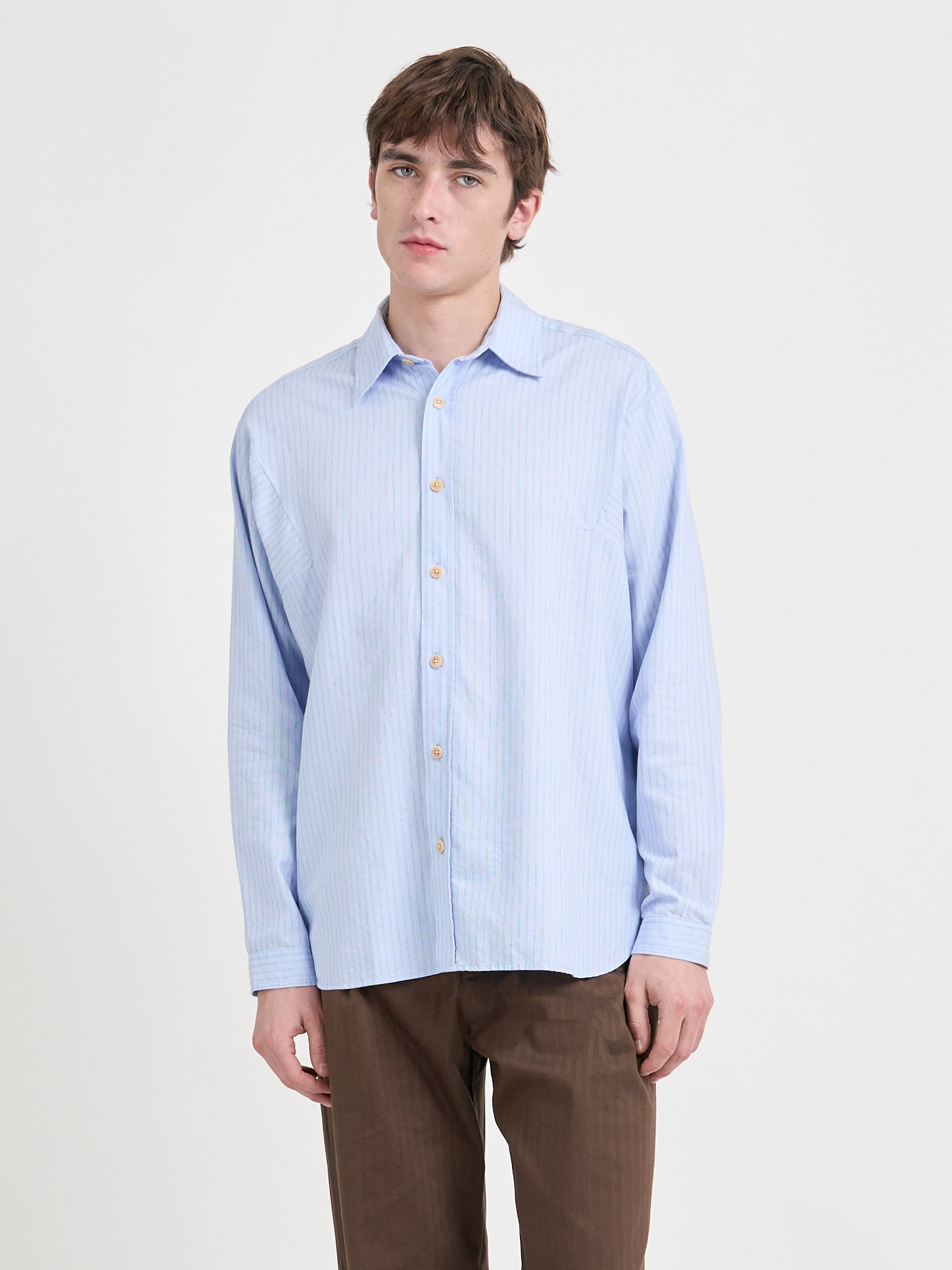 Garrison Long Sleeve Shirt (Loose Fit) Faber Blue