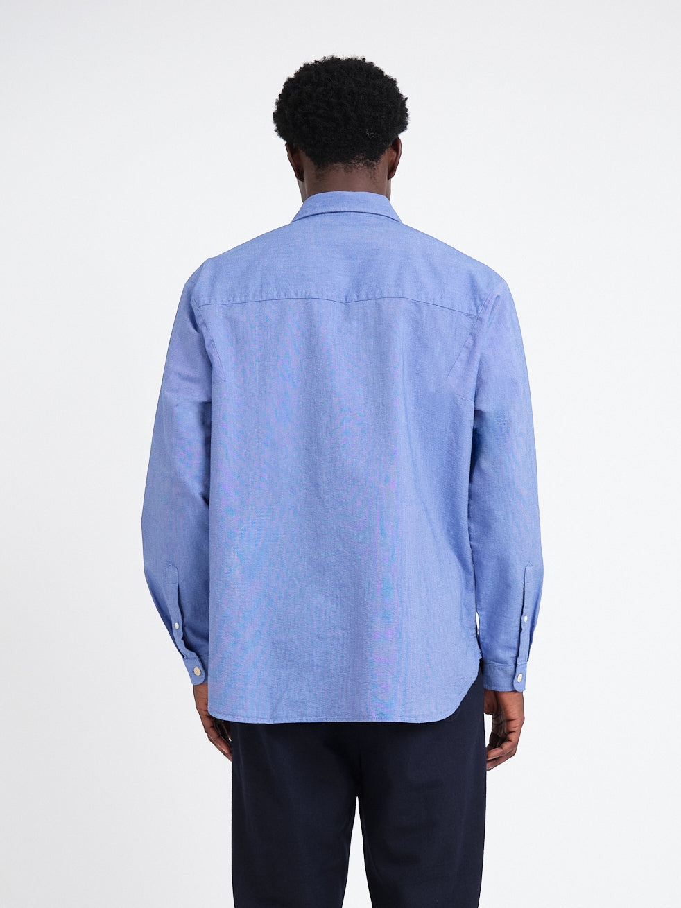 Garrison Long Sleeve Shirt (Loose Fit) Mckenzie Blue