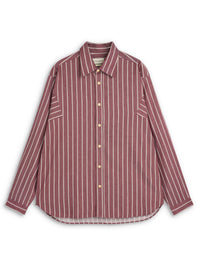 Garrison Loose Fit Shirt Oberst Red Stripe
