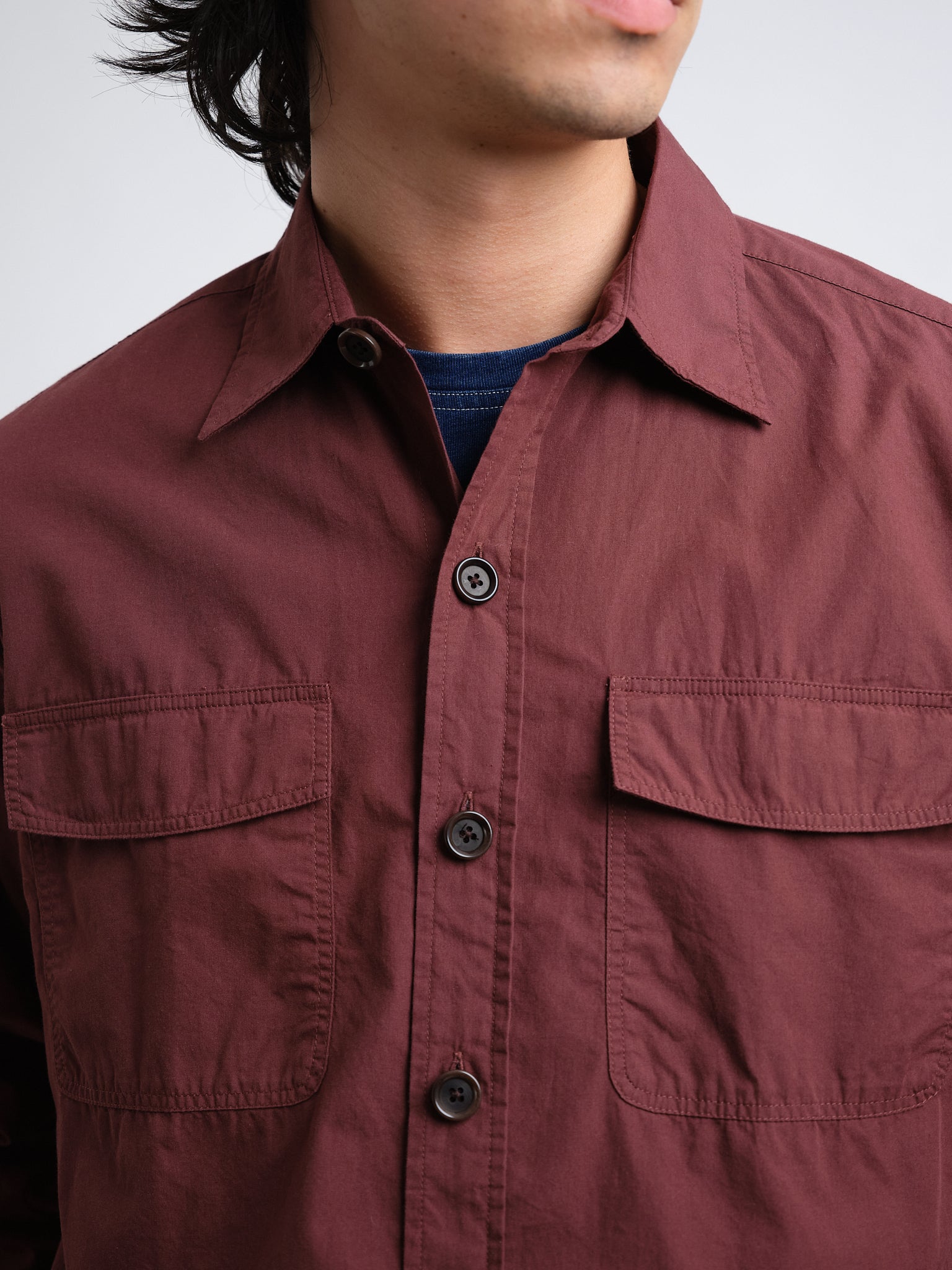 Penryn Overshirt (Loose Fit) Marcie Maroon